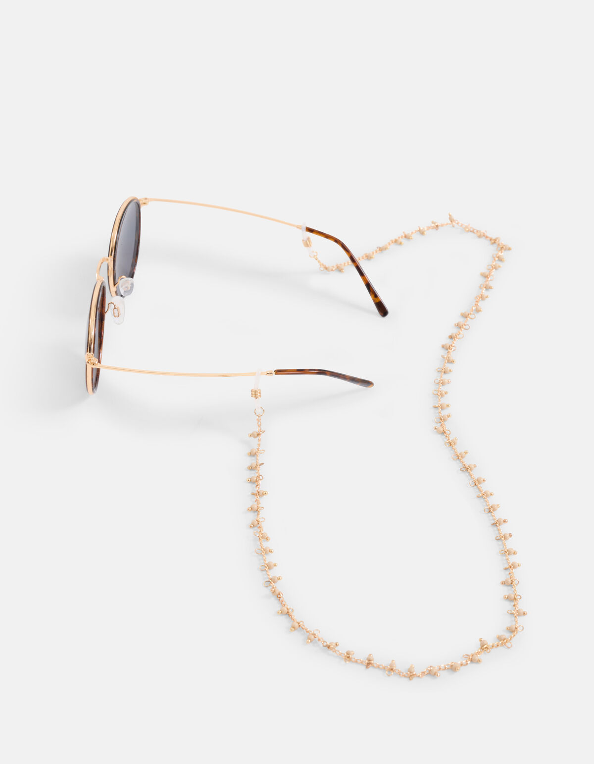Perlen Sonnenbrillenschnur Off White SHOEBY ACCESSOIRES