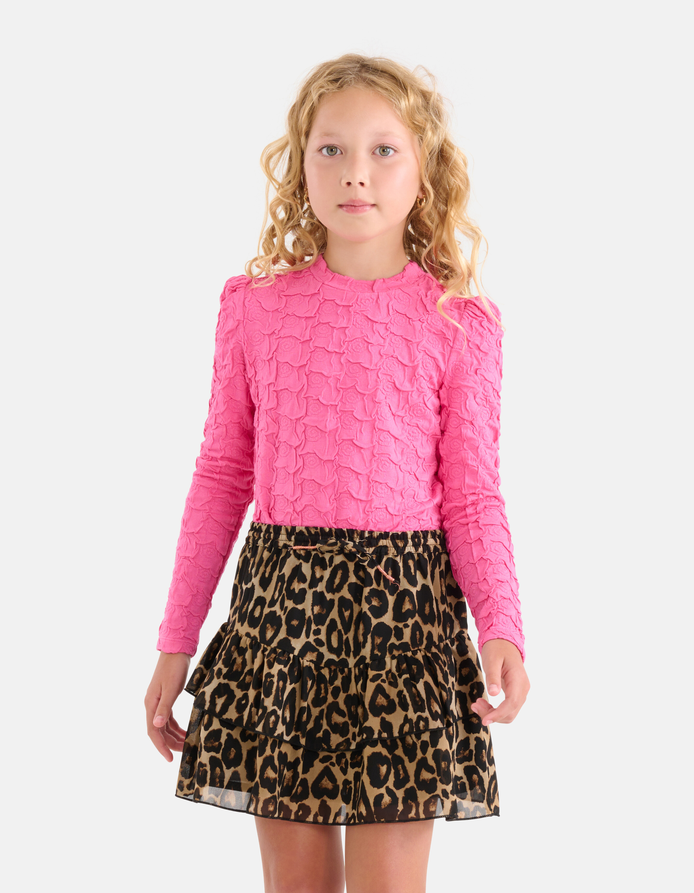 Leopardenmuster-Rock Braun SHOEBY GIRLS