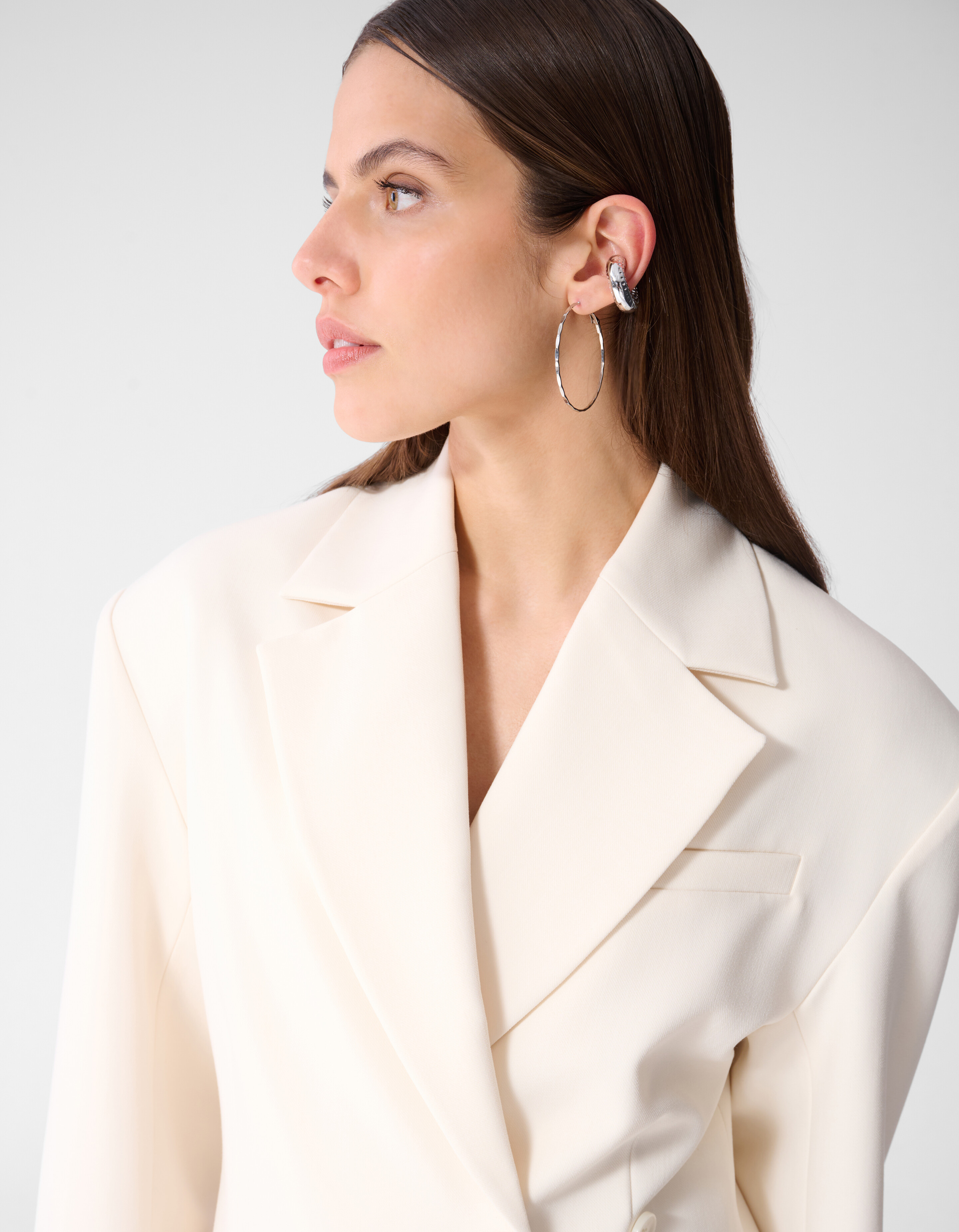 Blazer Mini Kleid Gebrochen Wei&szlig; SHOEBY WOMEN