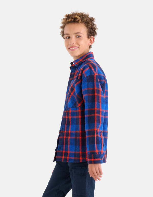Kariertes Überhemd Blau SHOEBY BOYS