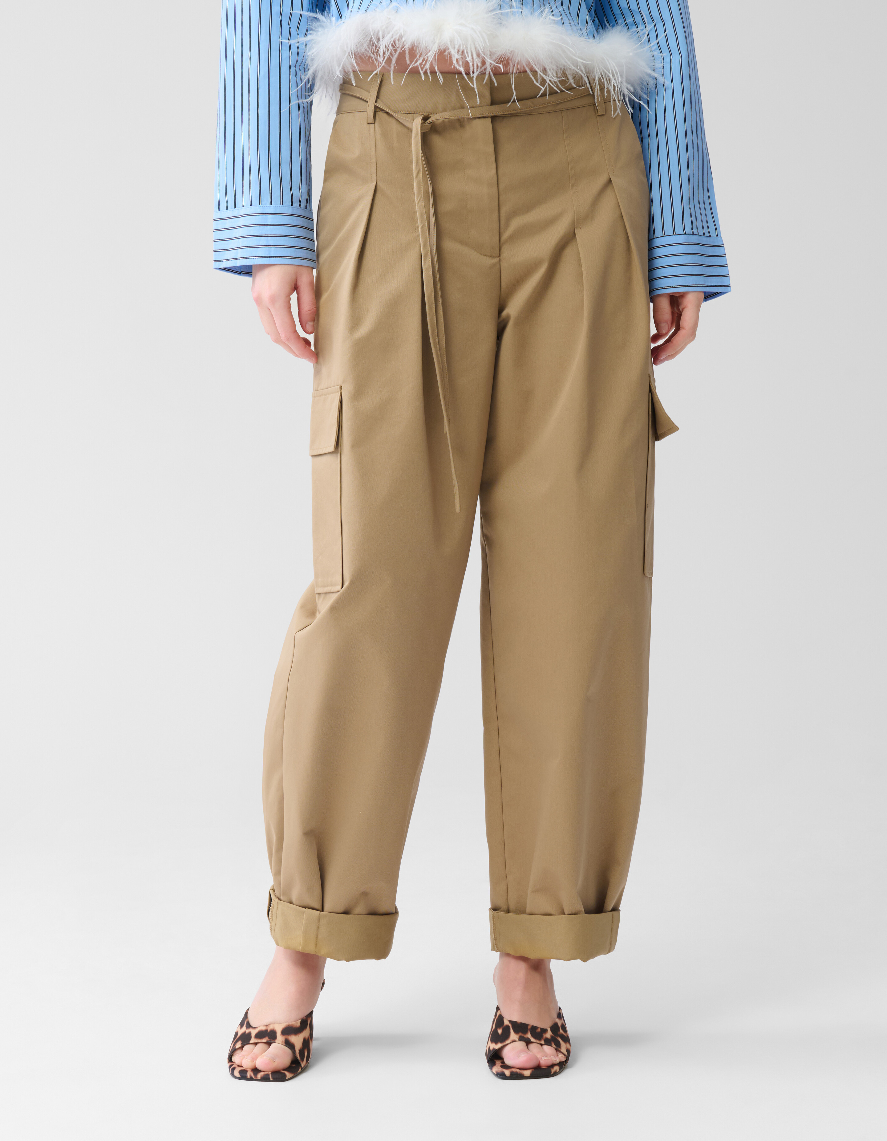 Cargo-Hose mit weitem Bein Braun SHOEBY WOMEN