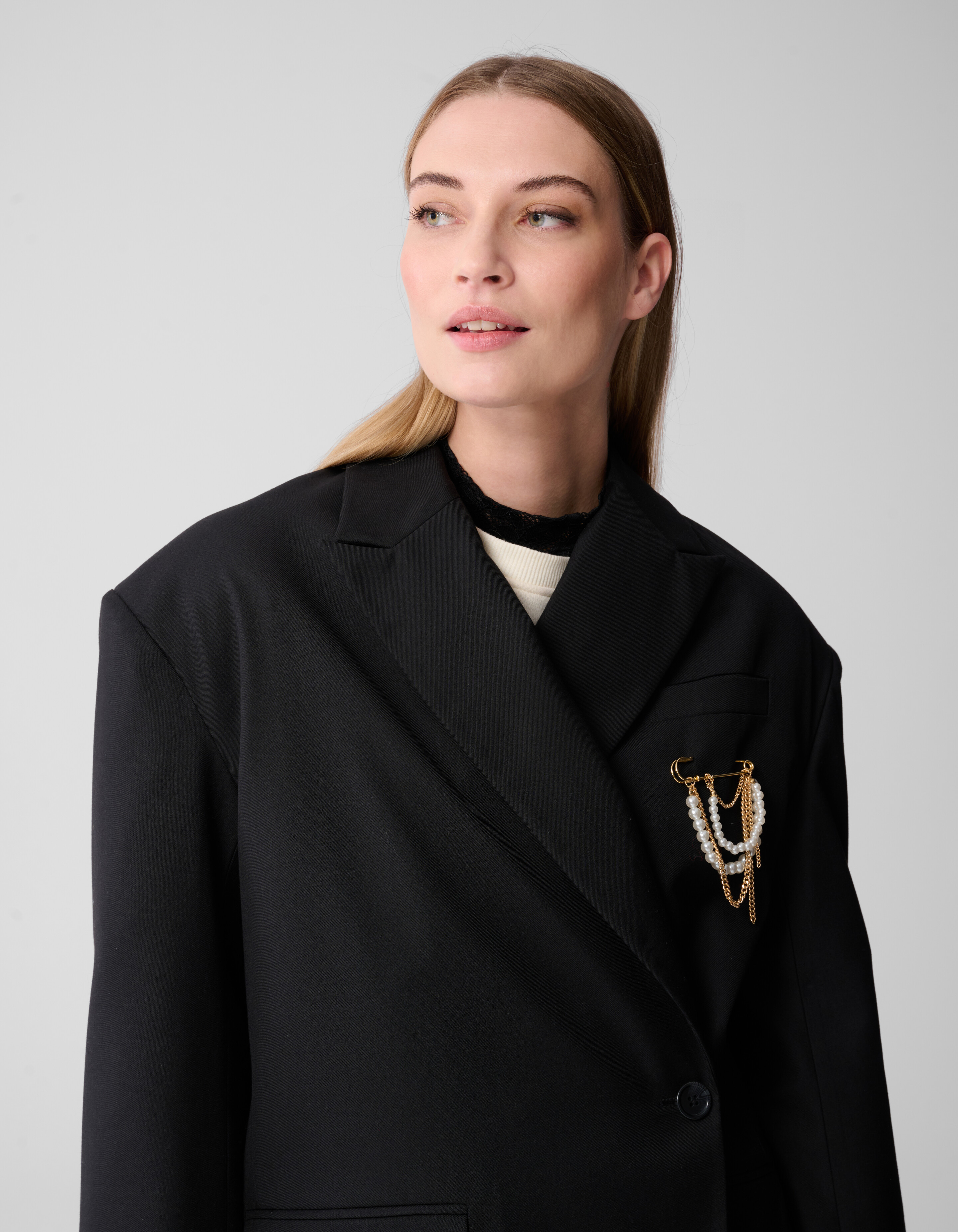 Perlenkettenbrosche Gold SHOEBY ACCESSOIRES