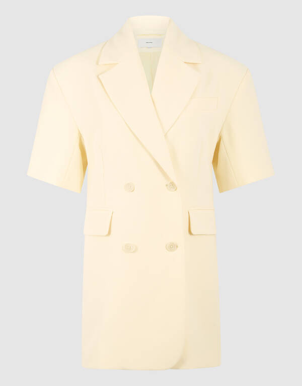 Kurzarmblazer Kleid Hellgelb SHOEBY WOMEN