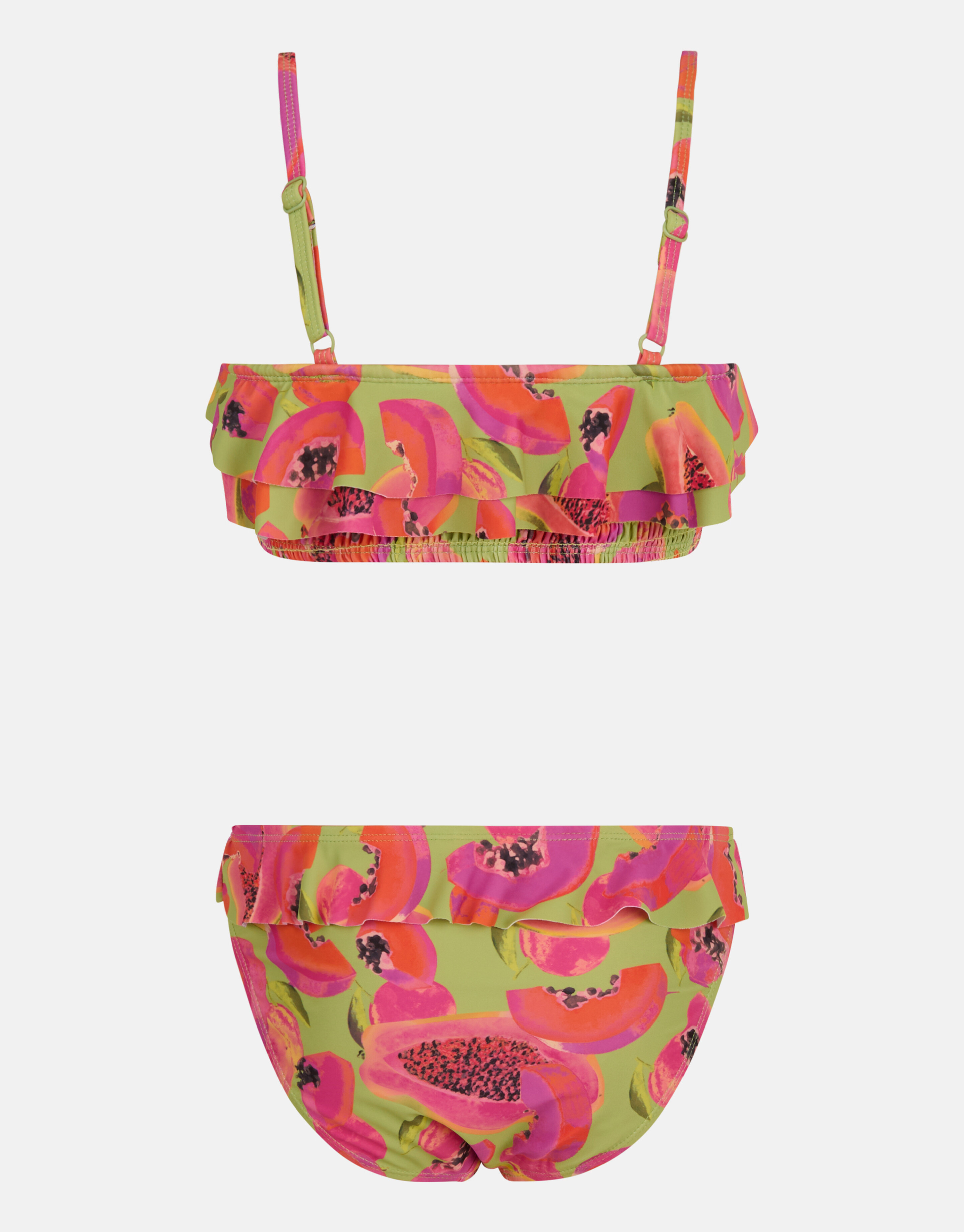 Smock Bikini mit Obstmuster Grün SHOEBY GIRLS