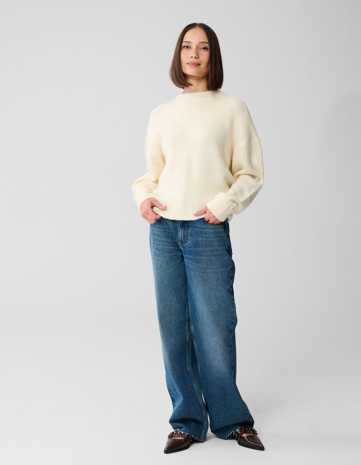 Muse Club Artwork Pullover Gebrochen Weiß SHOEBY WOMEN