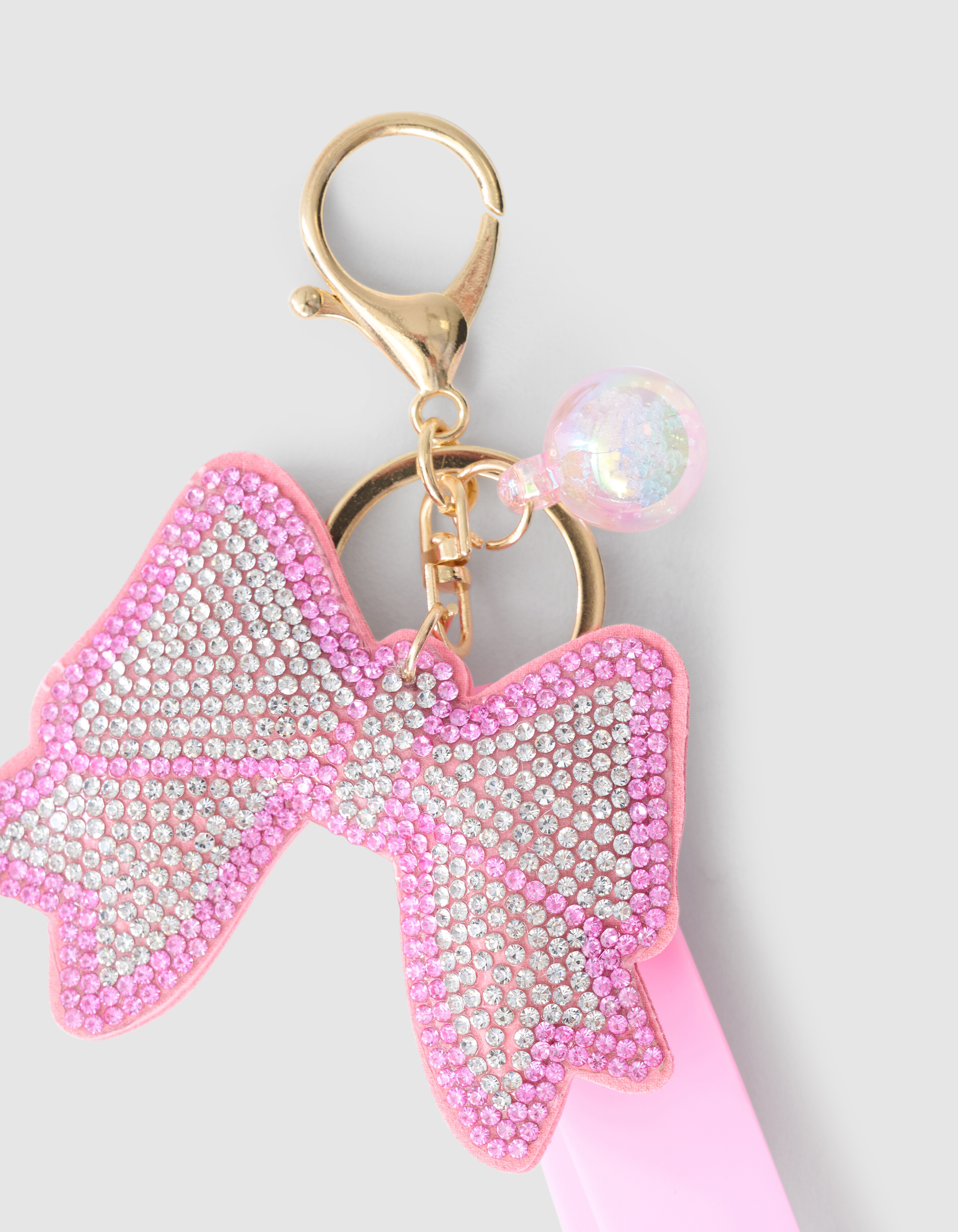 Strass-Schleifen-Schlüsselanhänger, rosa ACCESSOIRES SHOEBY