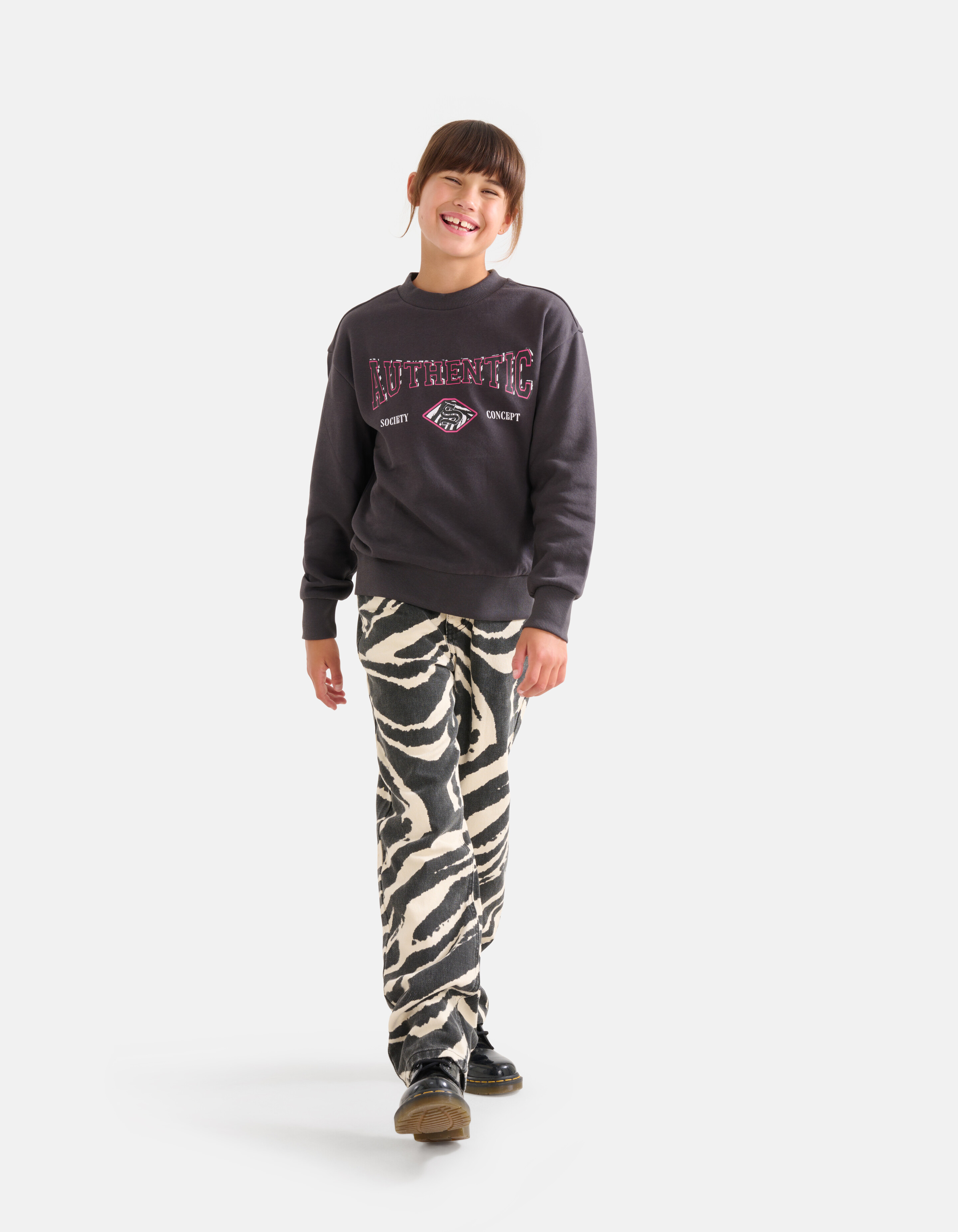 Artwork Pullover Dunkelgrau SHOEBY GIRLS