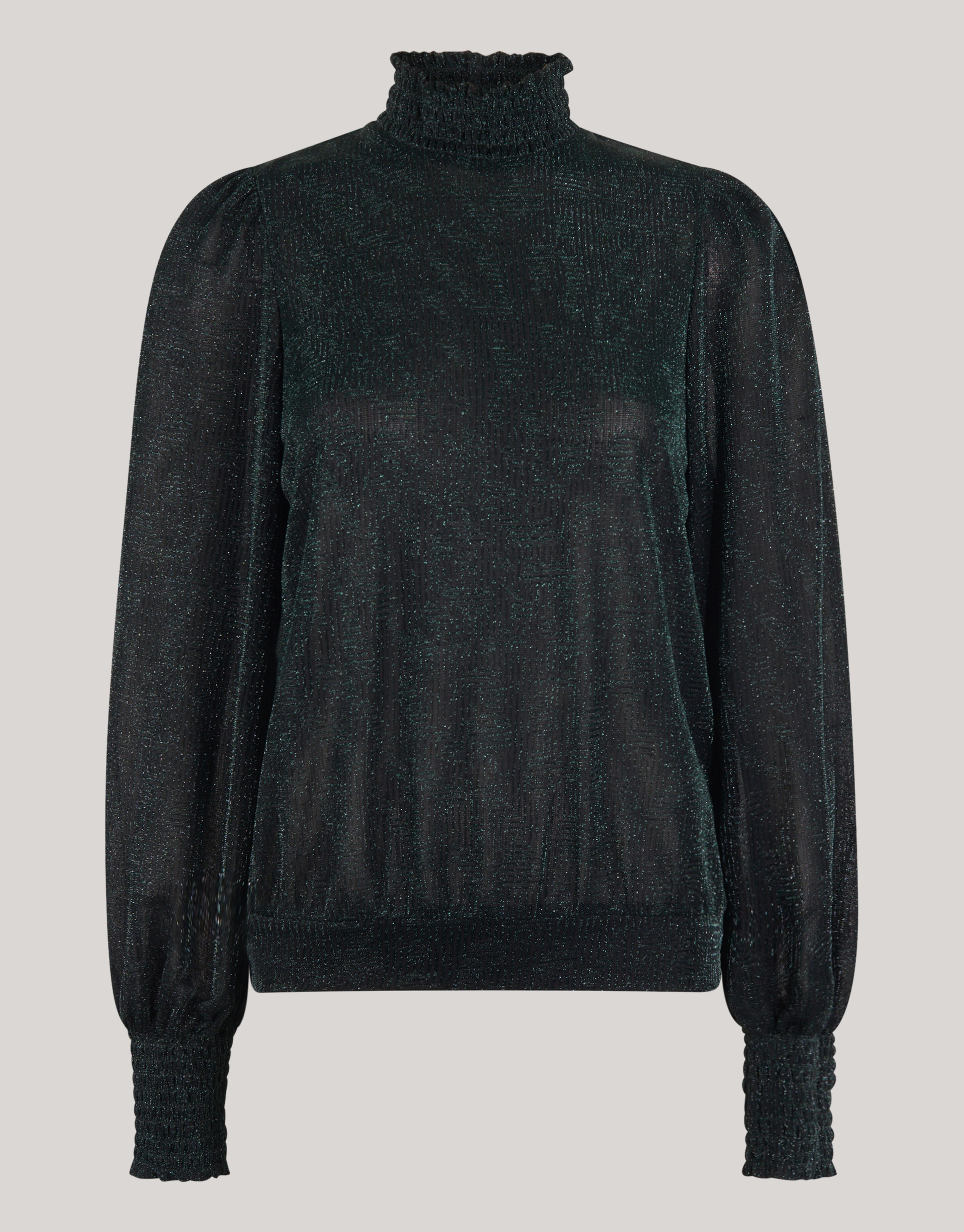 Lurex Top Dunkelgrün SHOEBY WOMEN