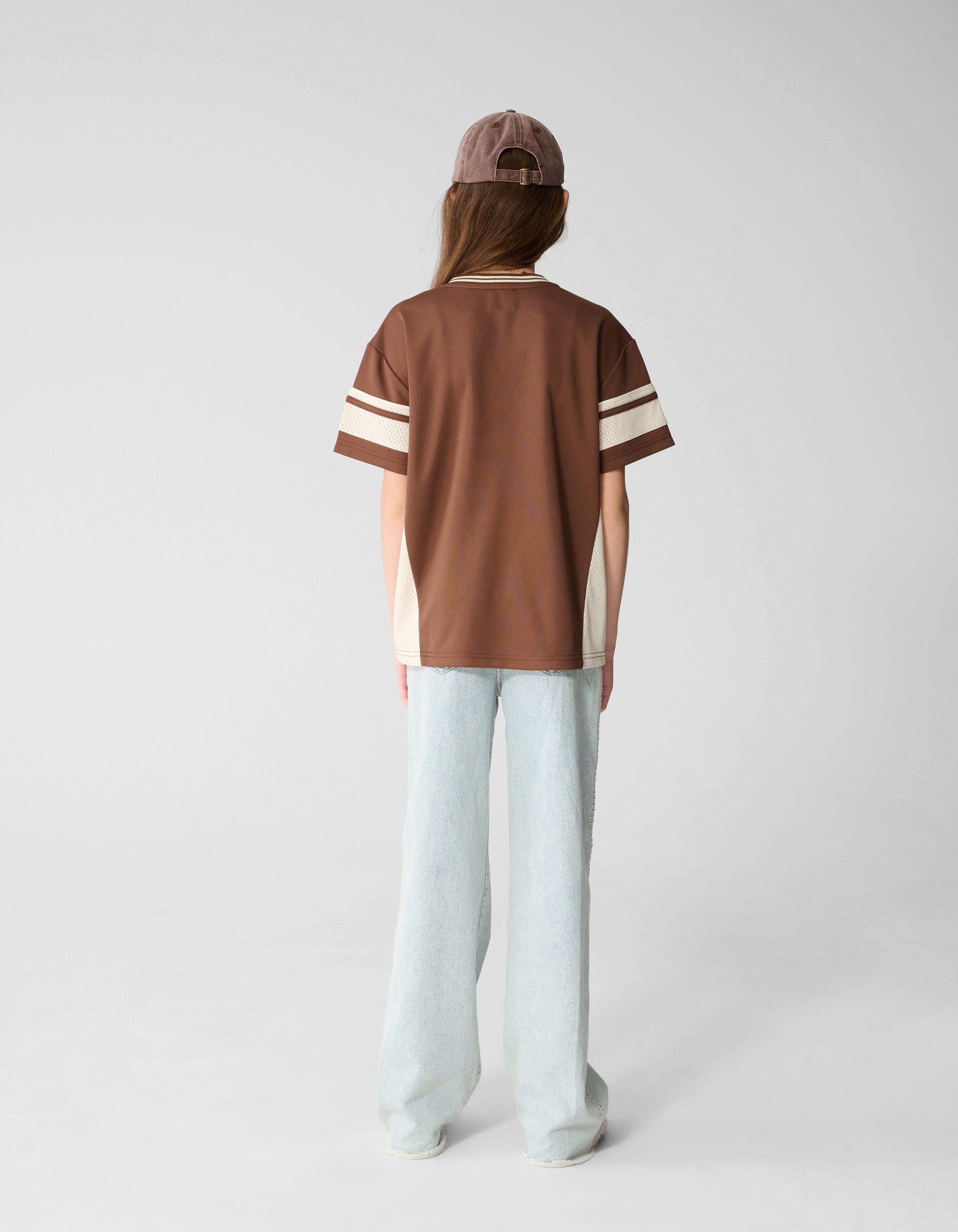 Baseball Artwork T-Shirt Braun SHOEBY GIRLS