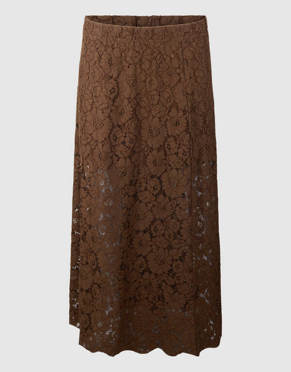 Kanten Maxi Rock Braun SHOEBY WOMEN