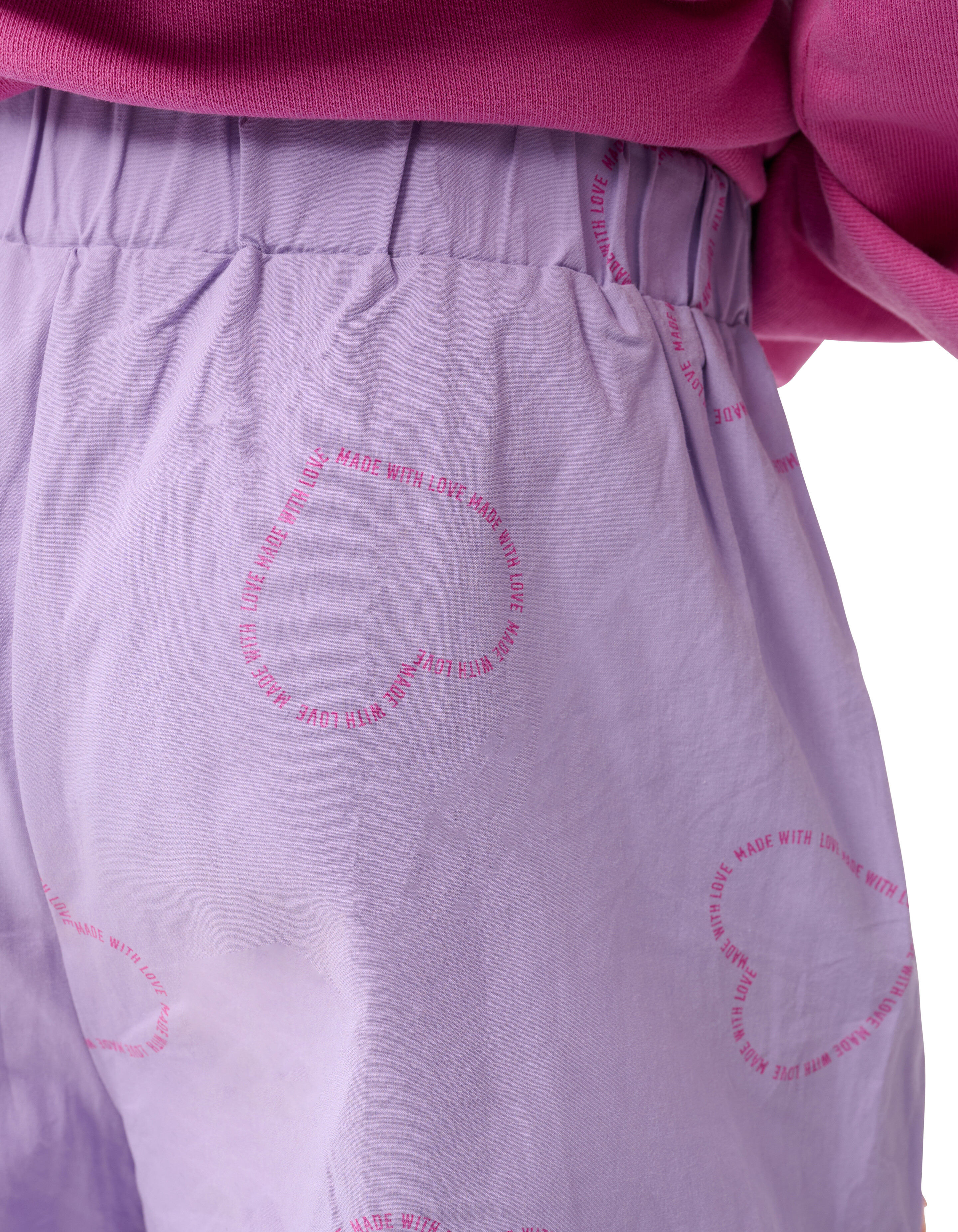 Printed Tape Short Light Purple SHOEBY GIRLS
