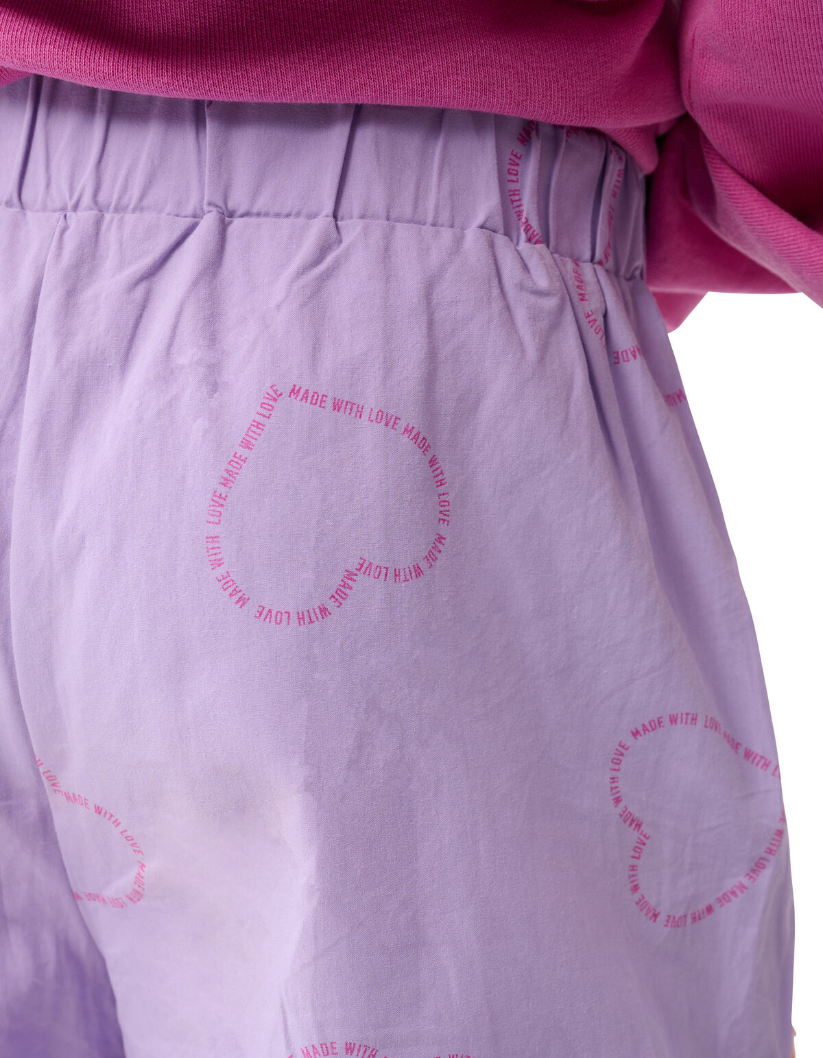 Printed Tape Short Light Purple SHOEBY GIRLS