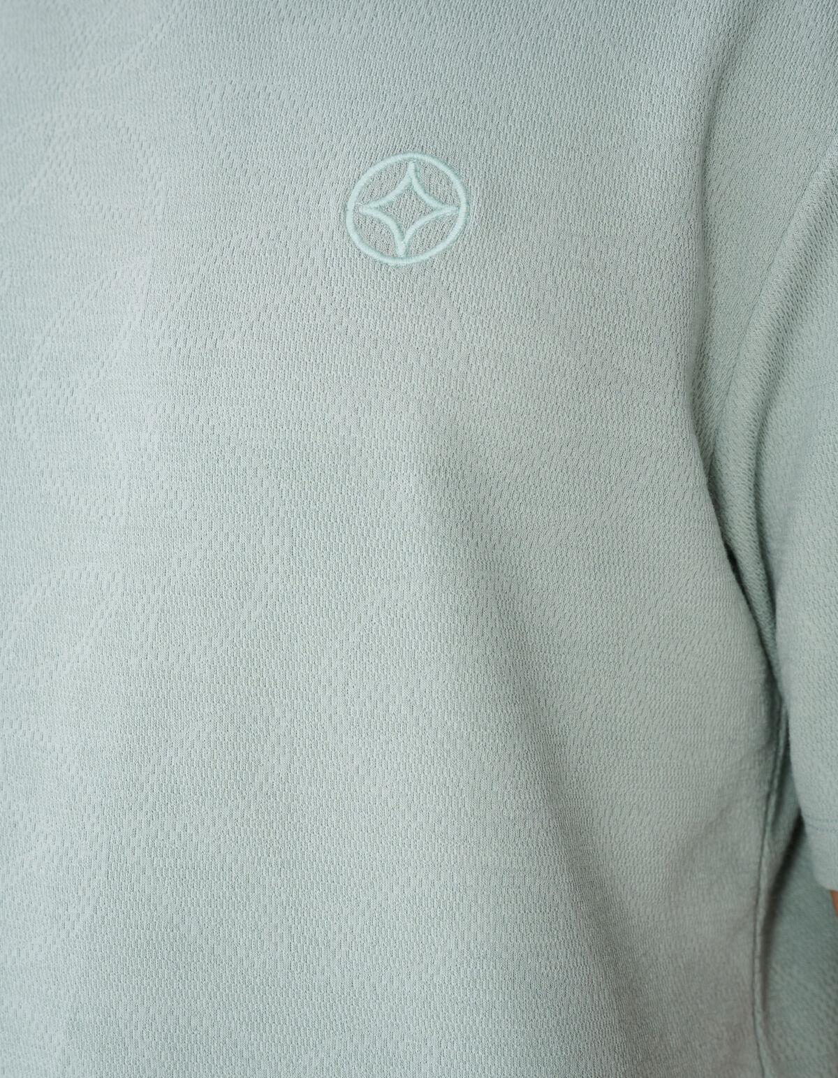 All Over Struktur T-Shirt Hellgr&uuml;n SHOEBY MEN