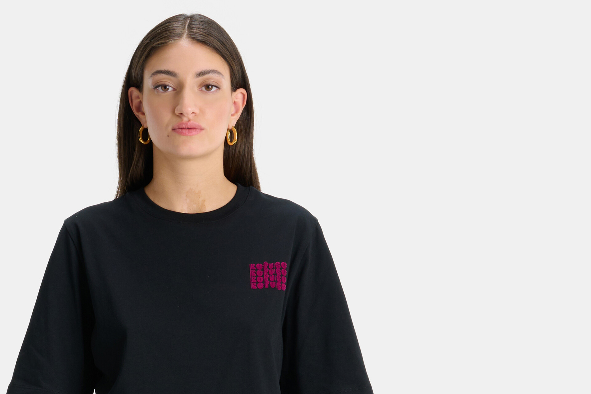 T-Shirt mit Artwork Schwarz SHOEBY WOMEN