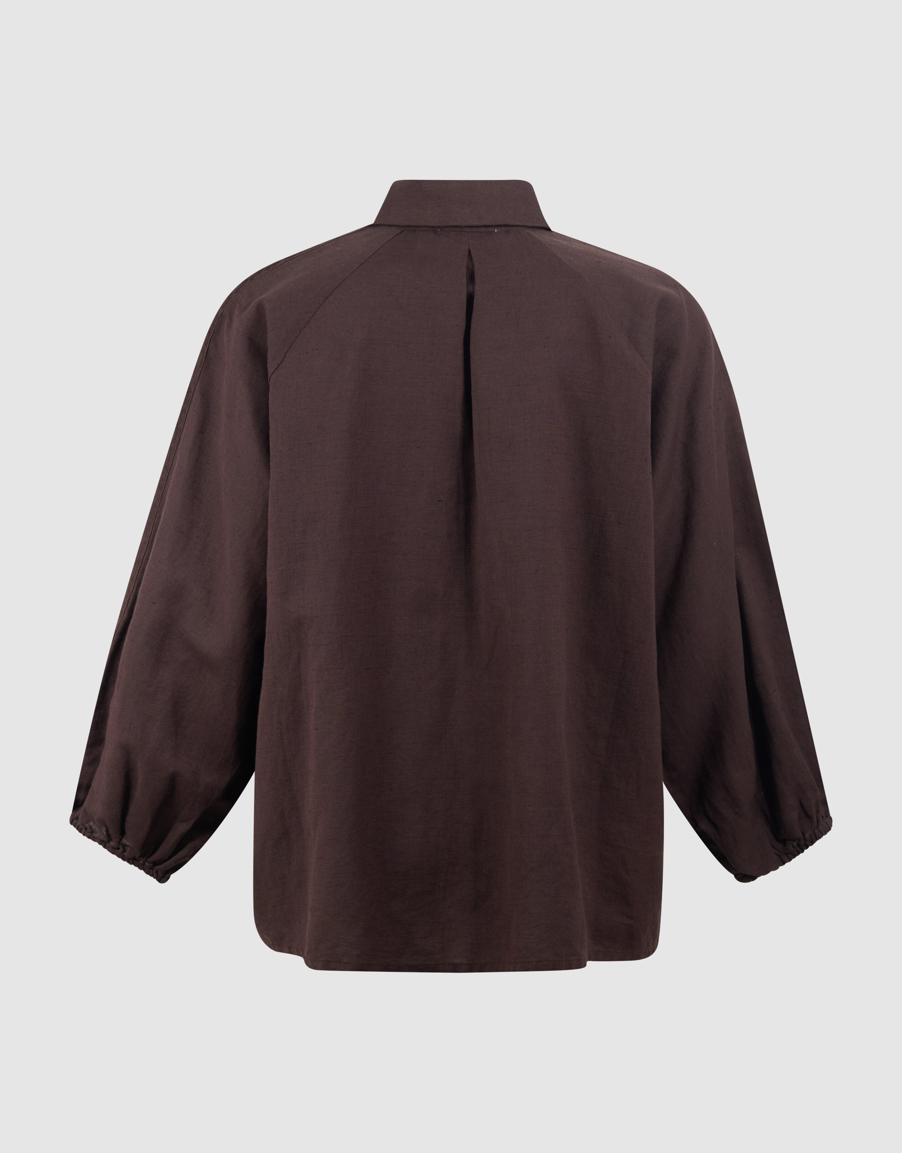 Plissierte Stickbluse Dunkelbraun von Mieke SHOEBY WOMEN