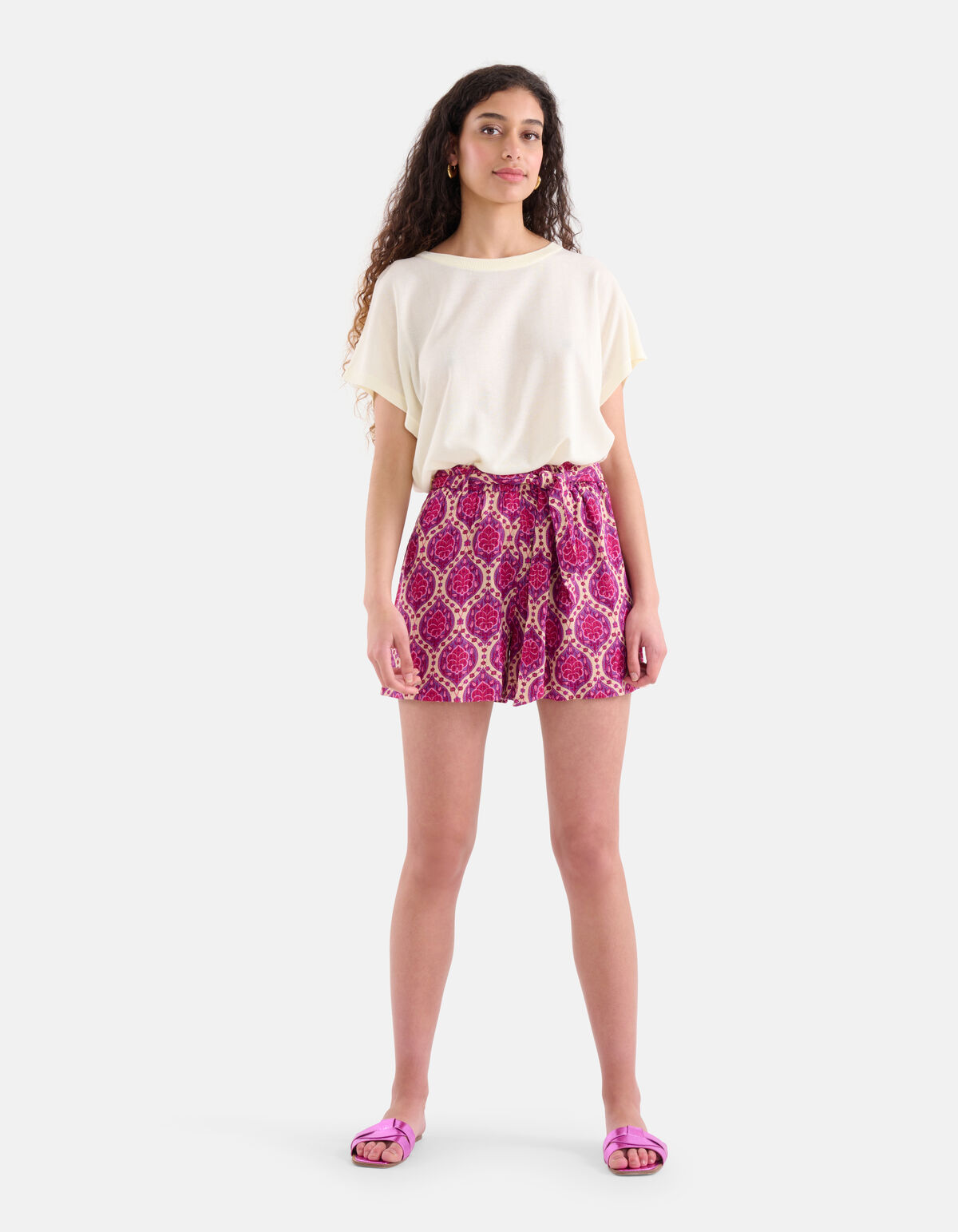 Grafik Lurex Short Lila SHOEBY WOMEN