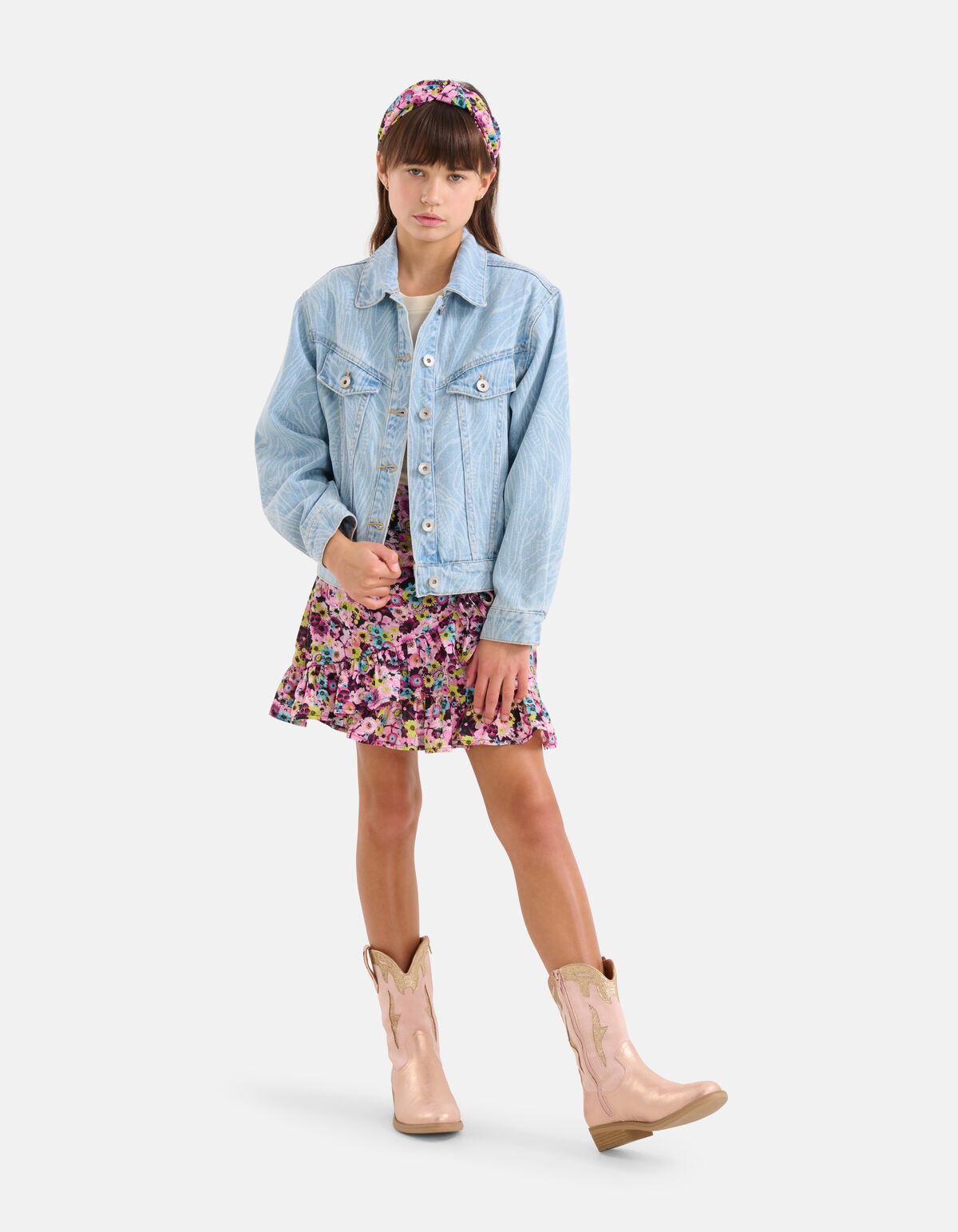 Printed Rok Roze SHOEBY GIRLS