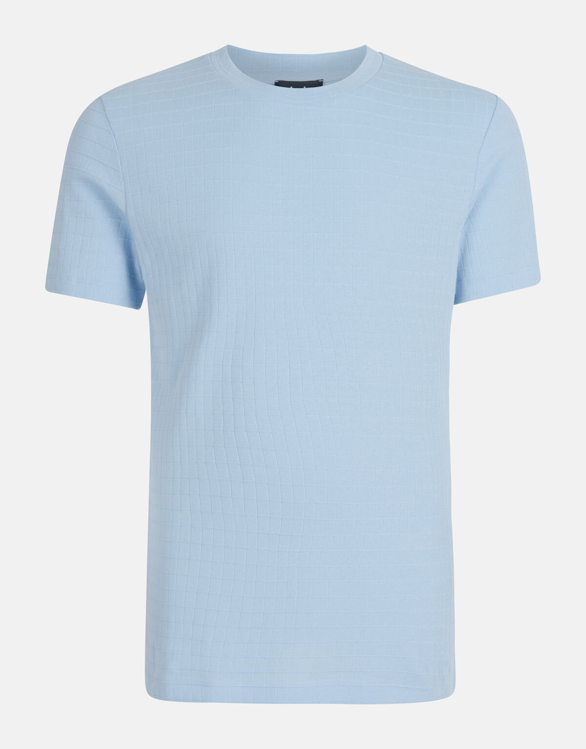 Struktur-T-Shirt Hellblau SHOEBY MEN