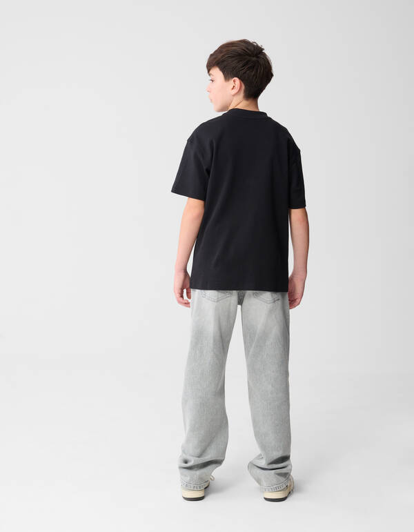 Label T-Shirt Schwarz SHOEBY BOYS