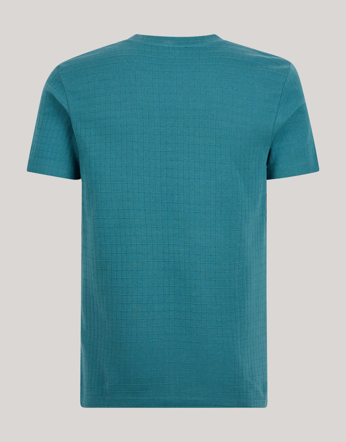 Structuur T-shirt Turquoise SHOEBY MEN
