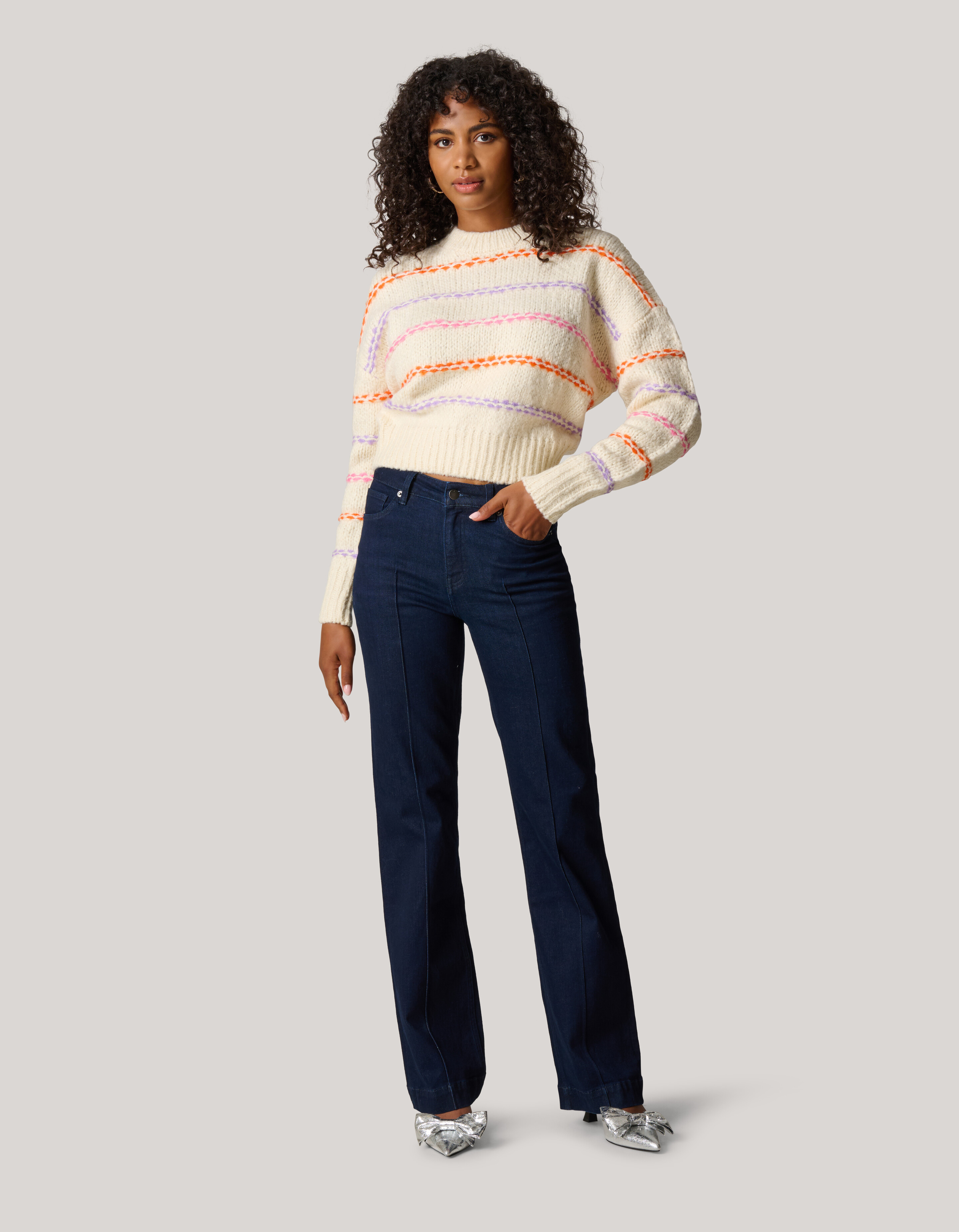 Flared Fit Jeans Dunkelblau SHOEBY WOMEN