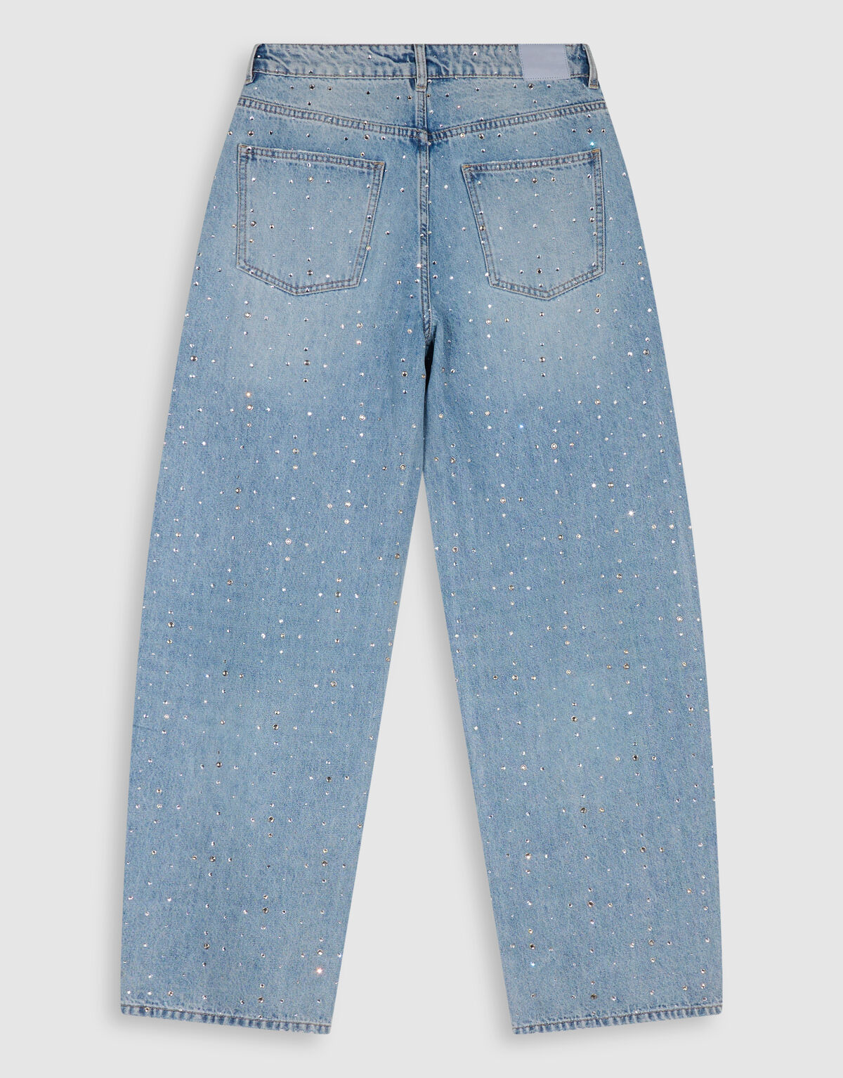 Strass Baggy Fit Jeans Blau SHOEBY WOMEN