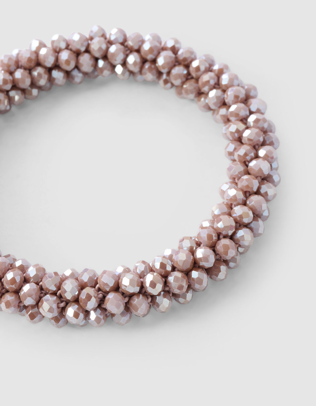 Perlen-Haargummi in Braun SHOEBY ACCESSOIRES