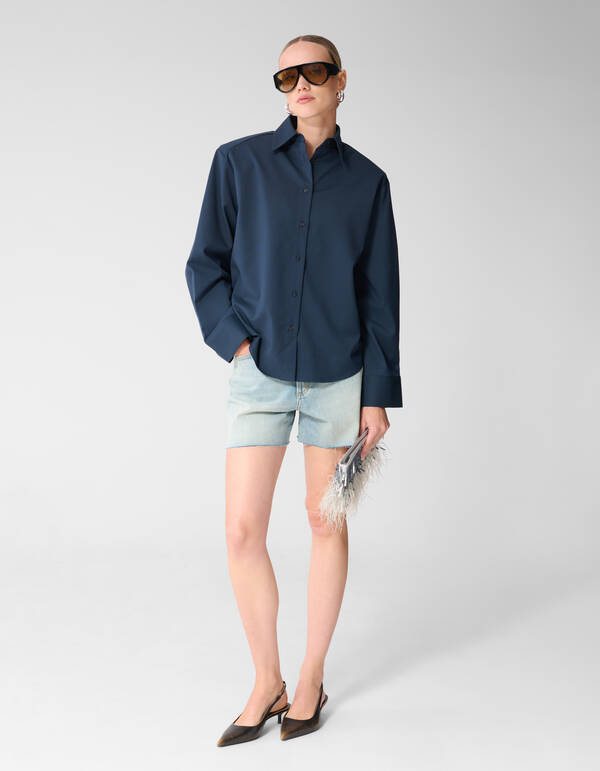 Strass Denim Shorts Hellblau SHOEBY WOMEN