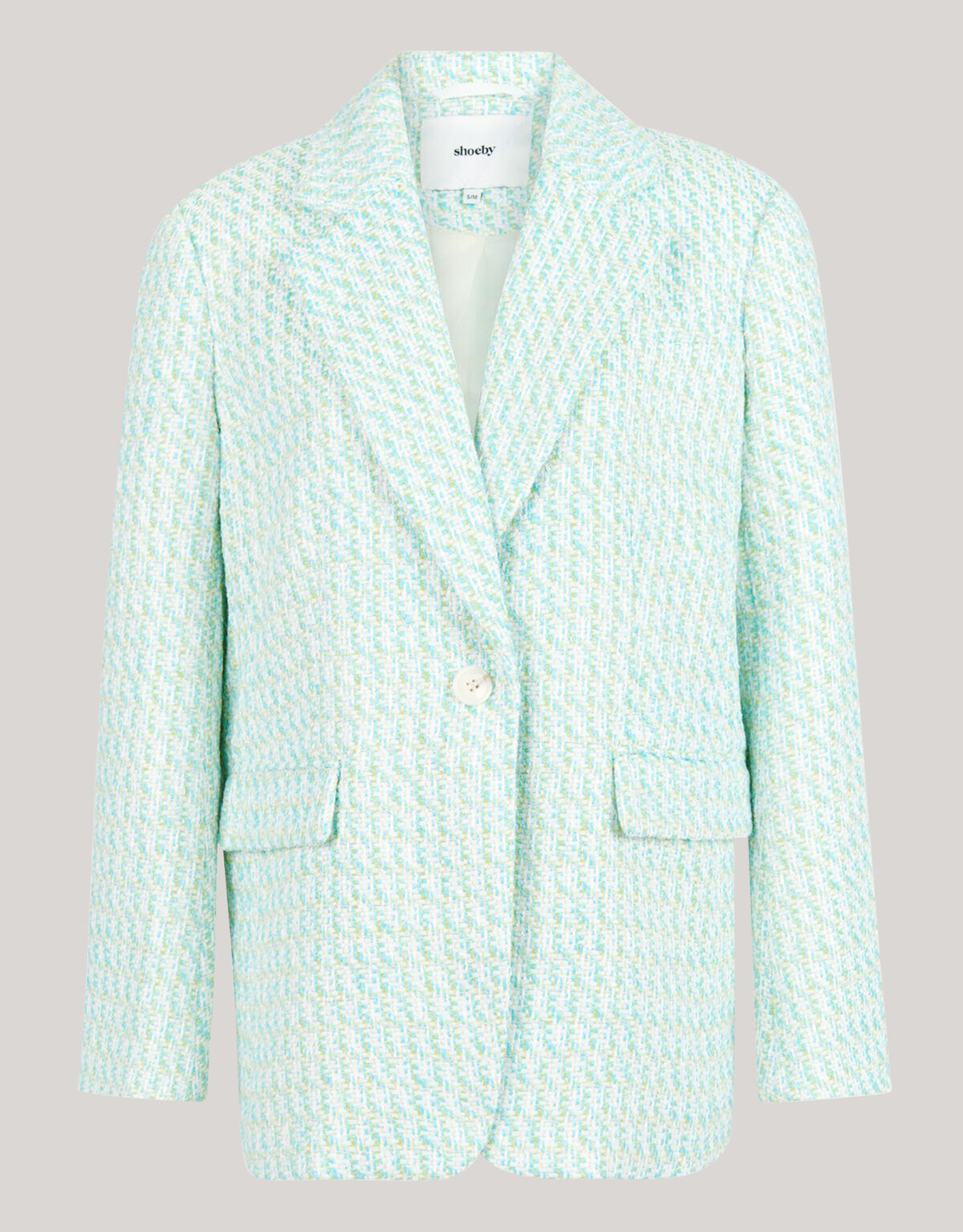 Übergroßer Tweed-Blazer Blau SHOEBY WOMEN
