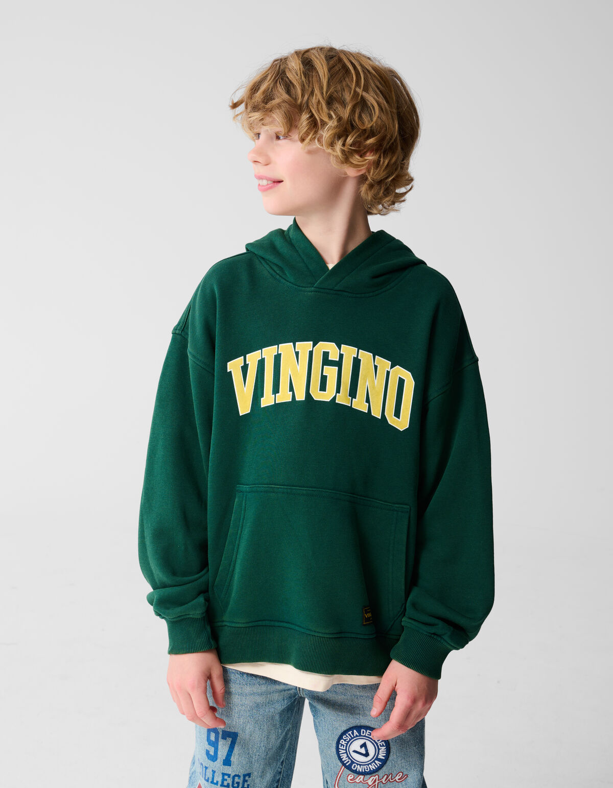 Hoodie Dunkelgrün von Vingino SHOEBY BOYS