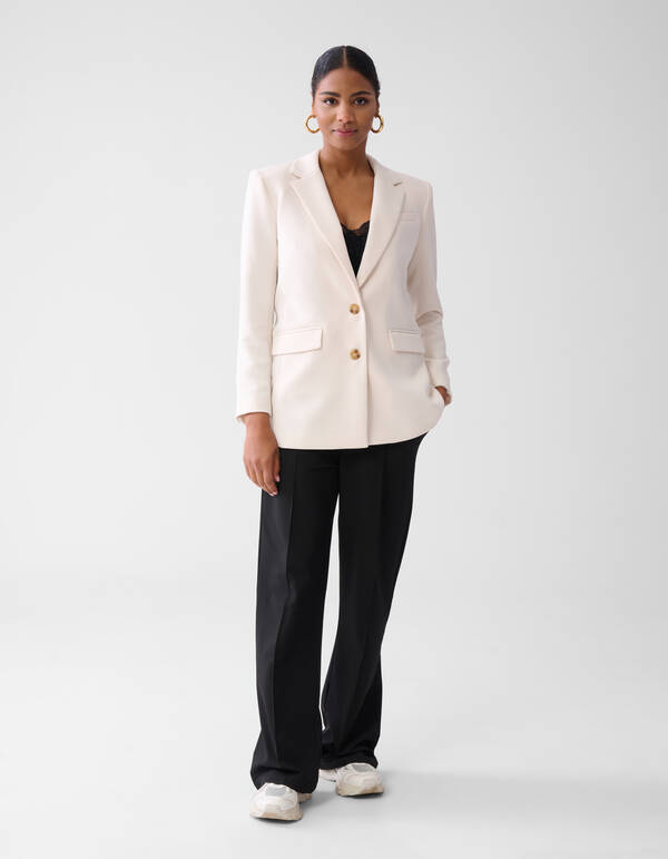 Übergroßer Blazer Off White SHOEBY WOMEN