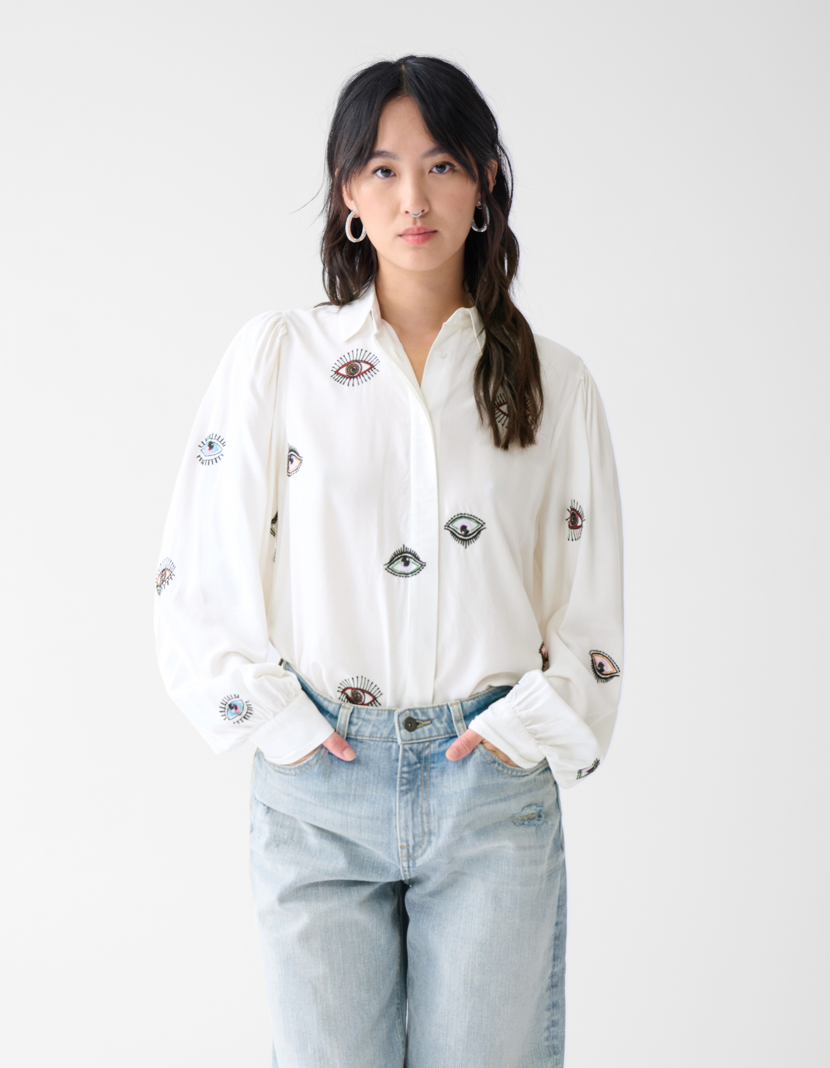 Eye Bluse Weiß von Fred SHOEBY WOMEN