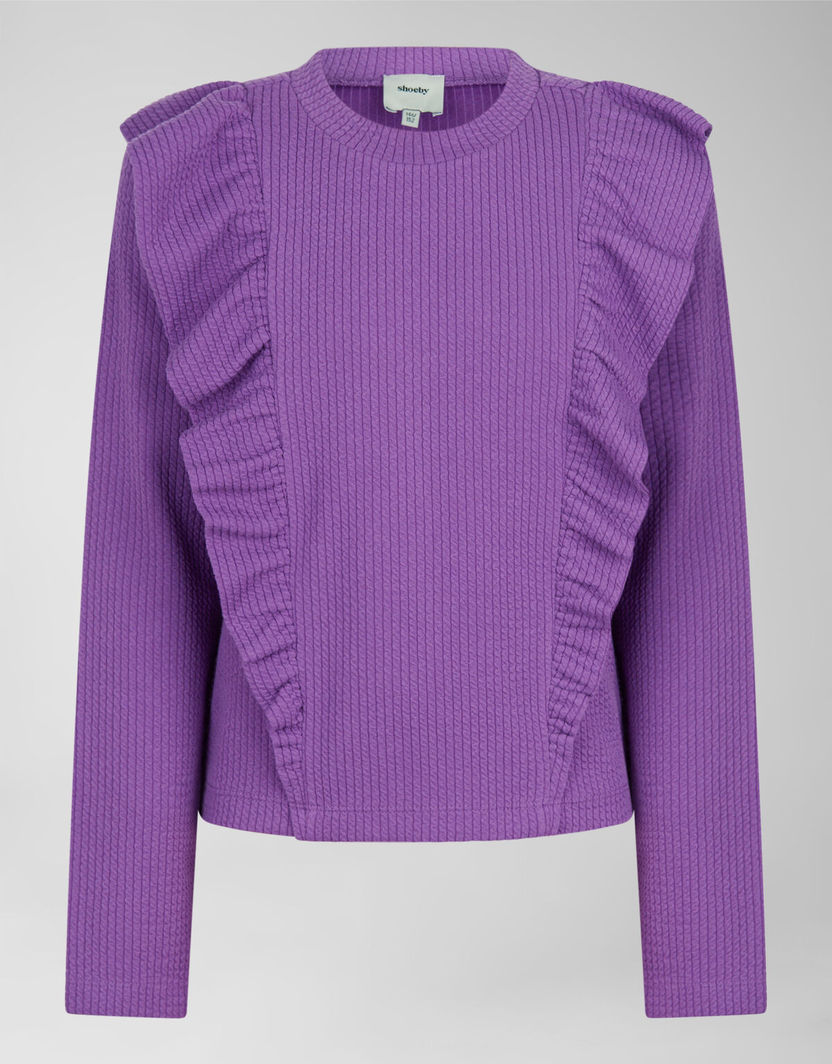 Kabel-Rüschen-Top Lila SHOEBY GIRLS