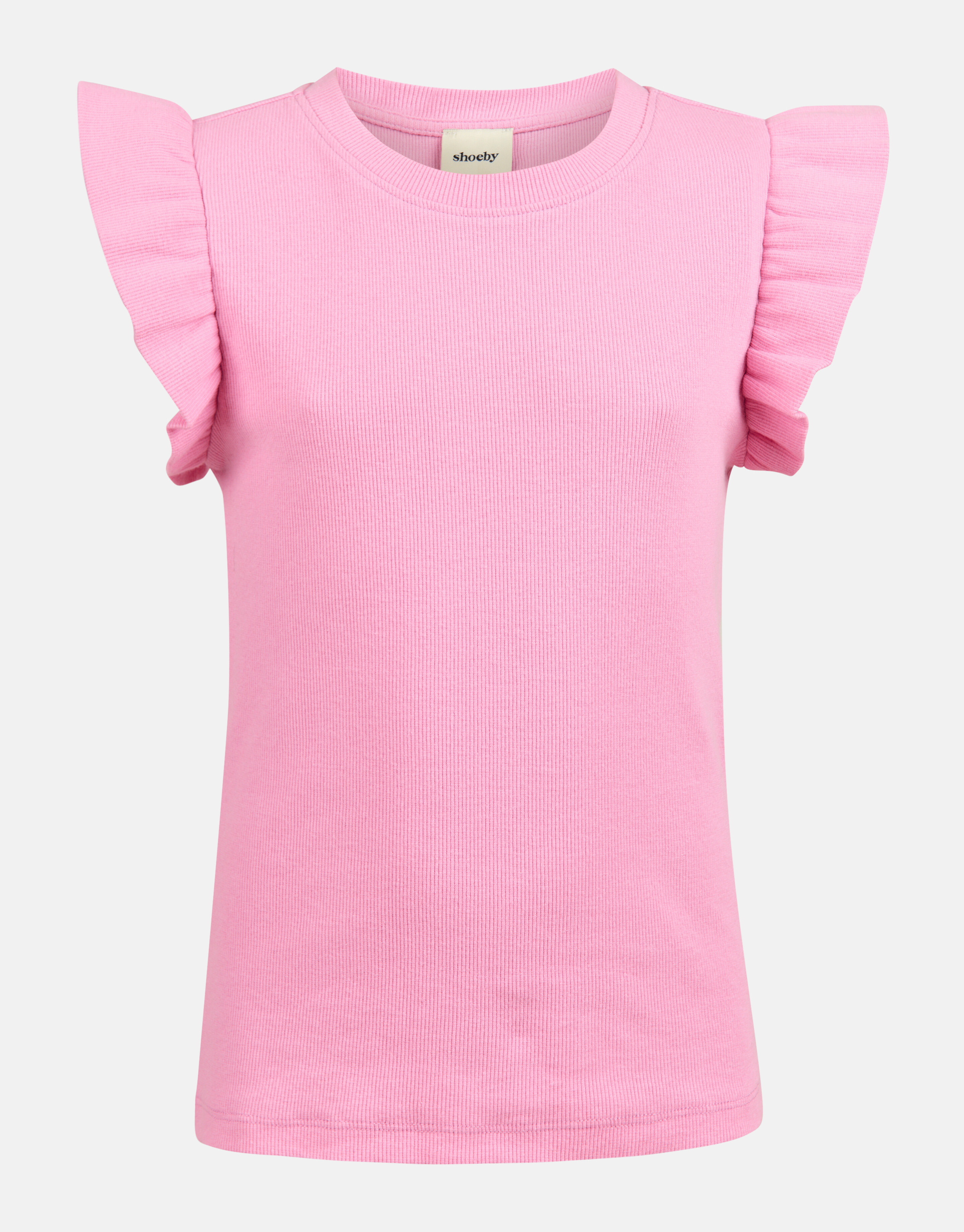 Ruffle Rib Top Rosa SHOEBY GIRLS
