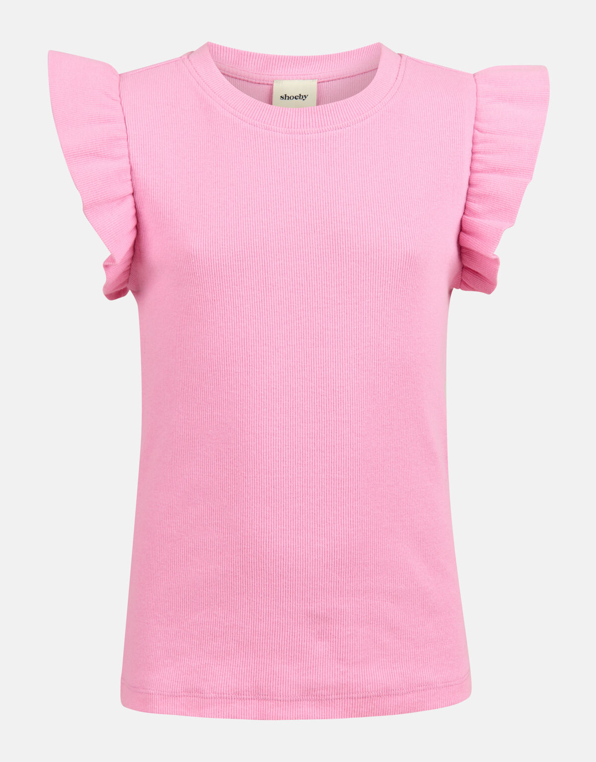 Ruffle Rib Top Rosa SHOEBY GIRLS