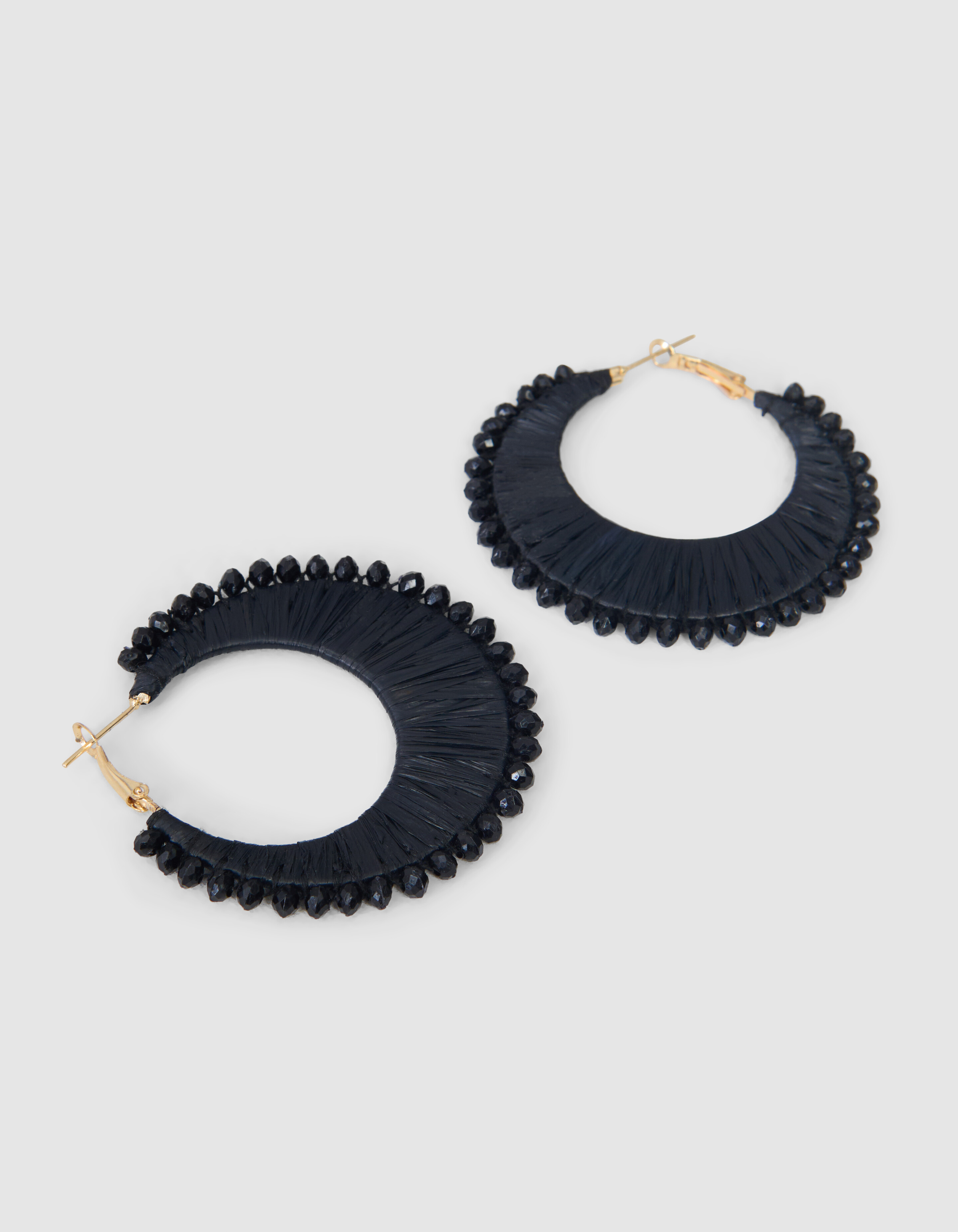 Perlenohrringe Schwarz SHOEBY ACCESSOIRES