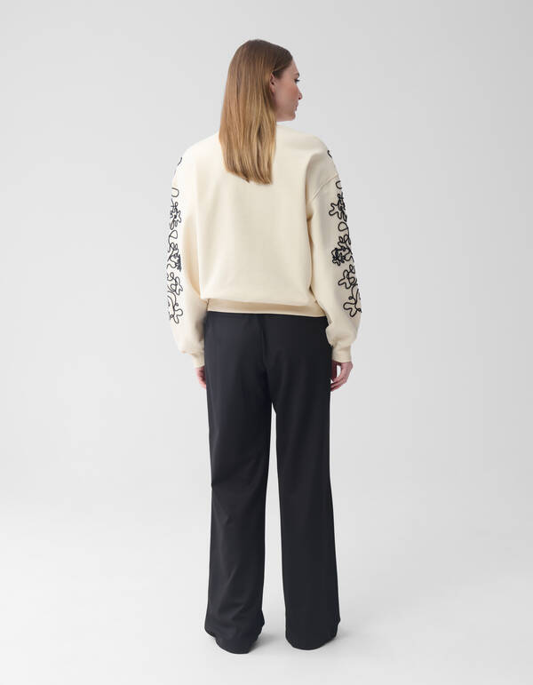 Basic-Hose mit weitem Bein Schwarz SHOEBY WOMEN