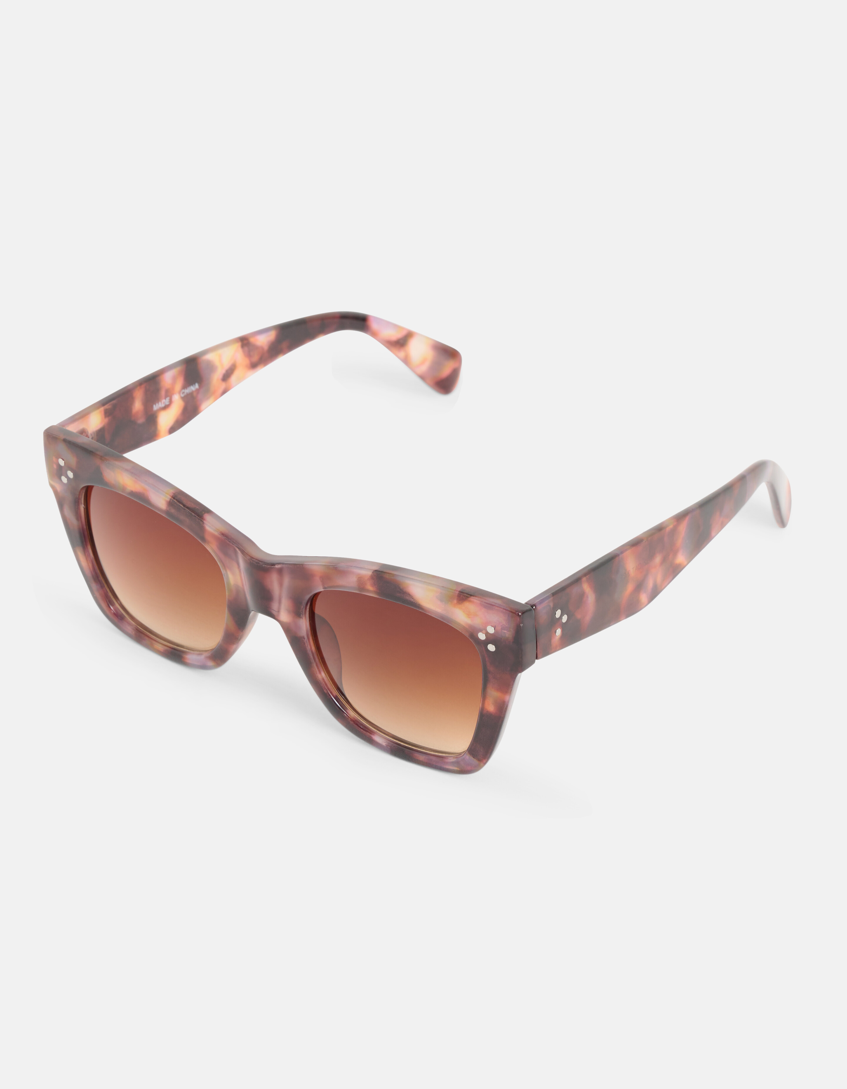 Große Cateye-Sonnenbrille Braun SHOEBY ACCESSOIRES