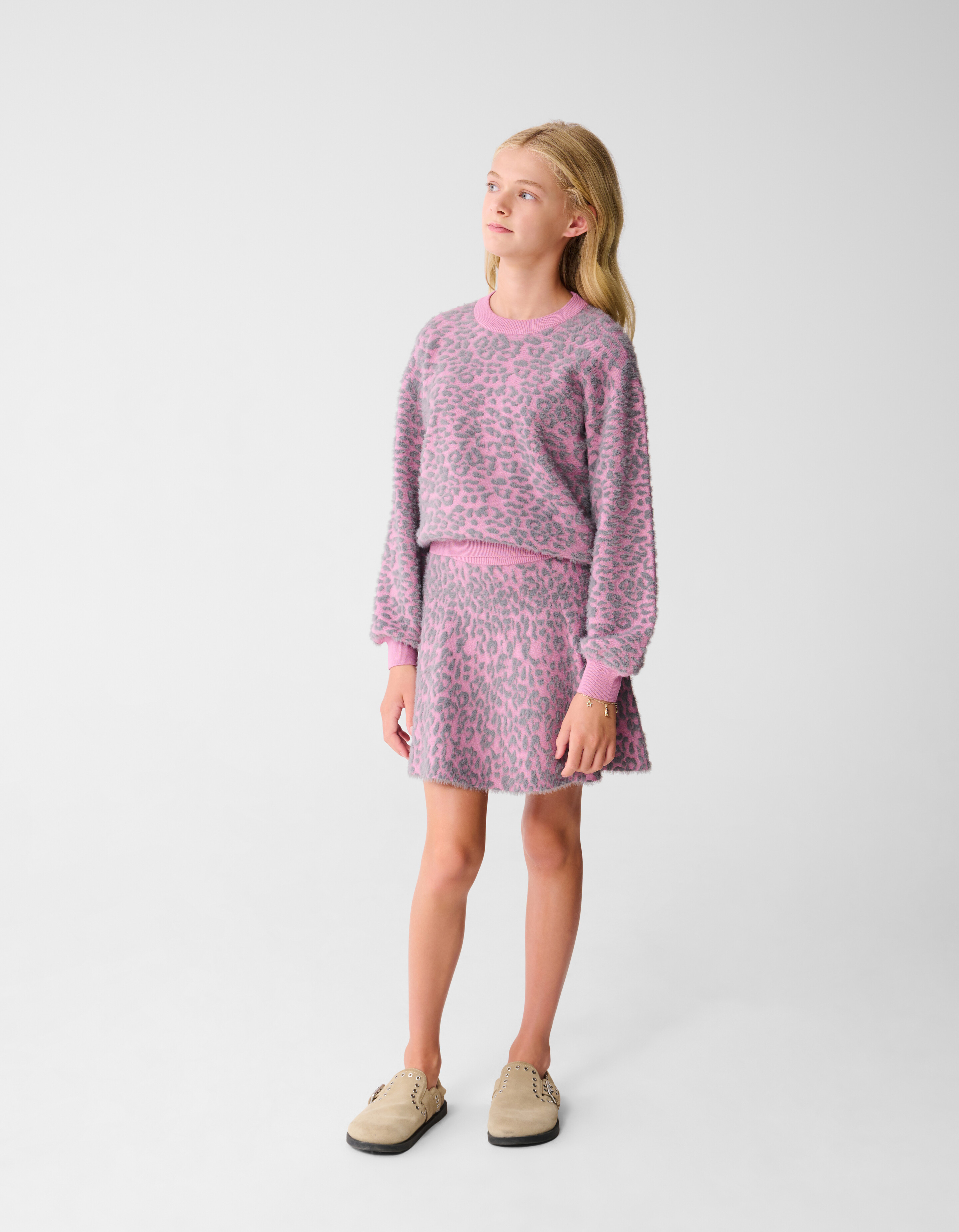 Leopard Knit Rok Roz SHOEBY GIRLS