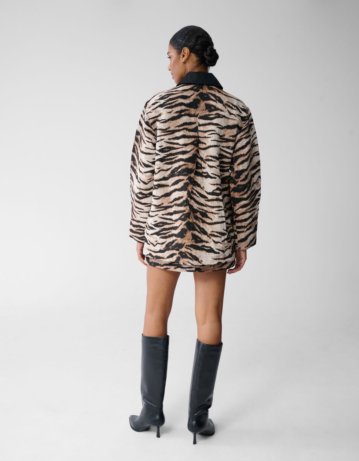 Jacquard Tiger Jacke Hellbraun SHOEBY WOMEN