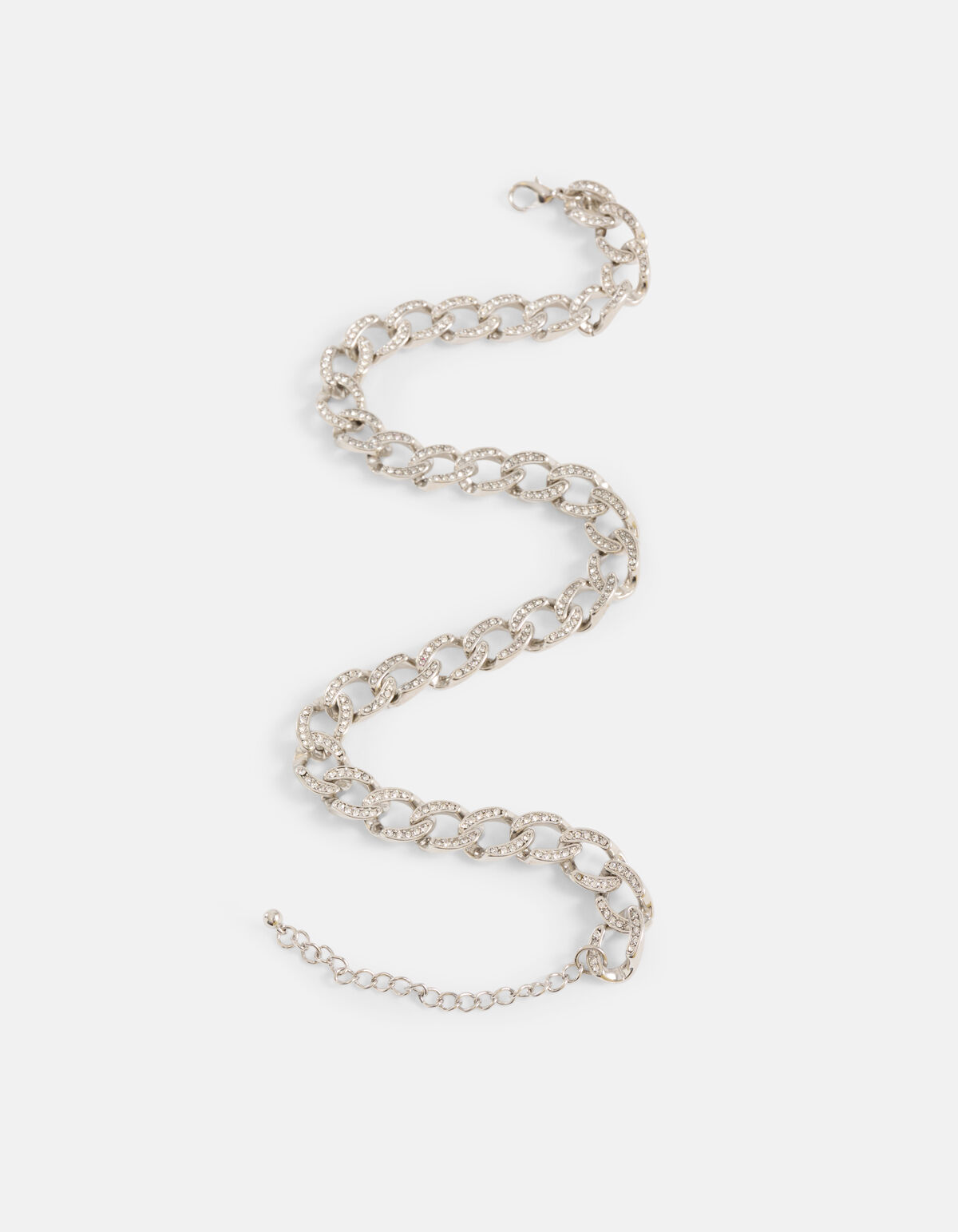 Strass Kette Halskette Silber SHOEBY ACCESSOIRES