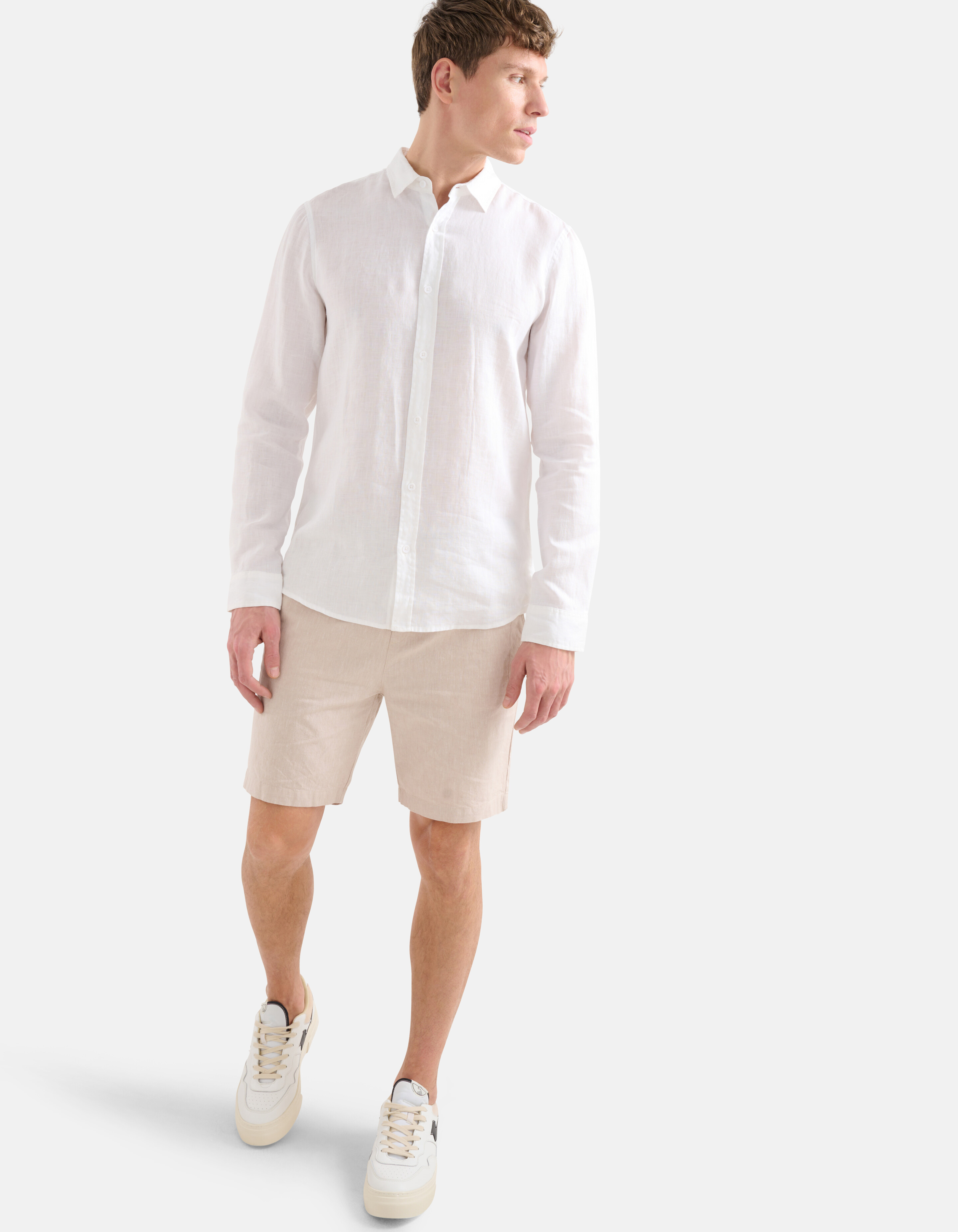 Leinen Short Beige SHOEBY MEN