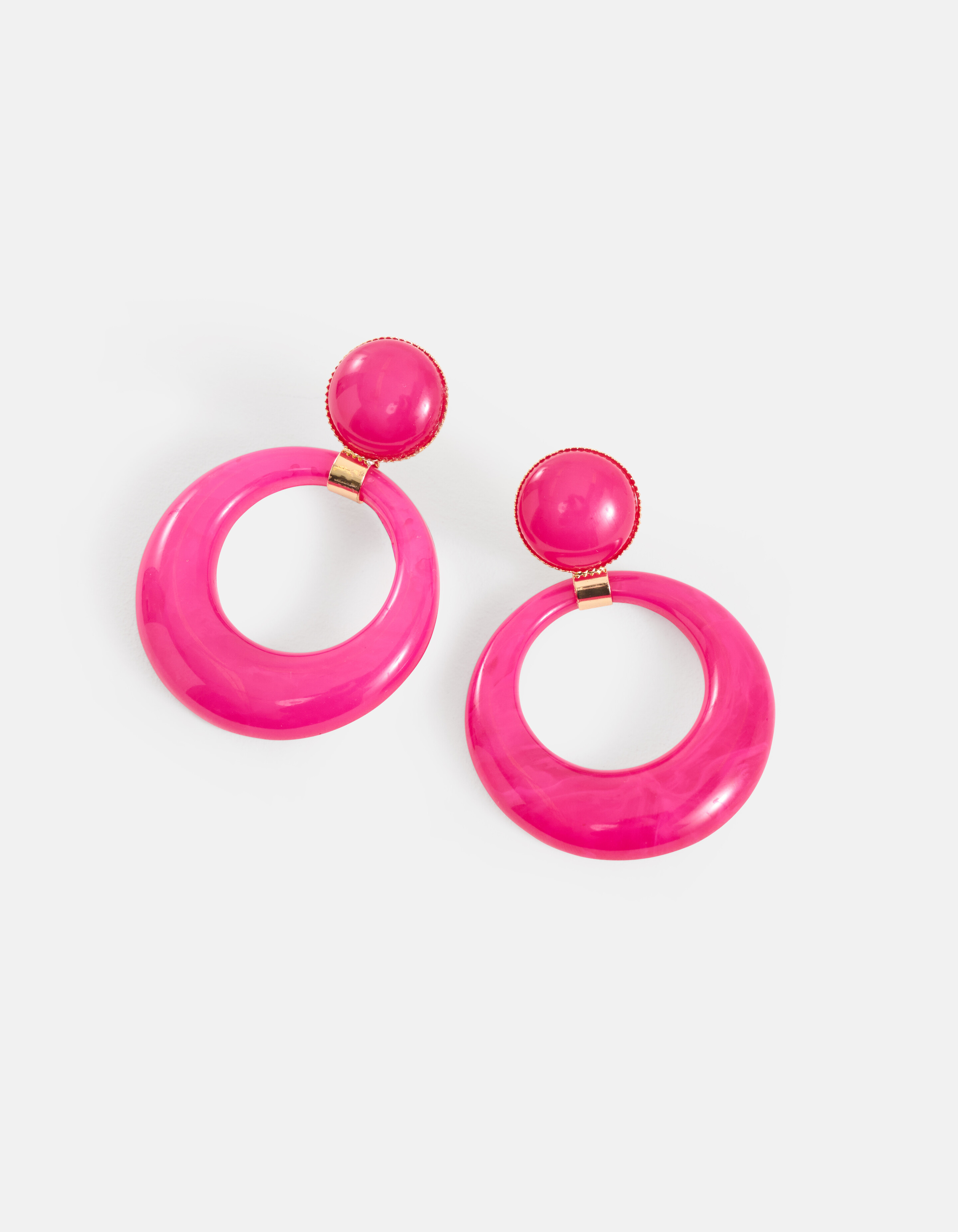 Runde Ohrringe Rosa SHOEBY ACCESSOIRES