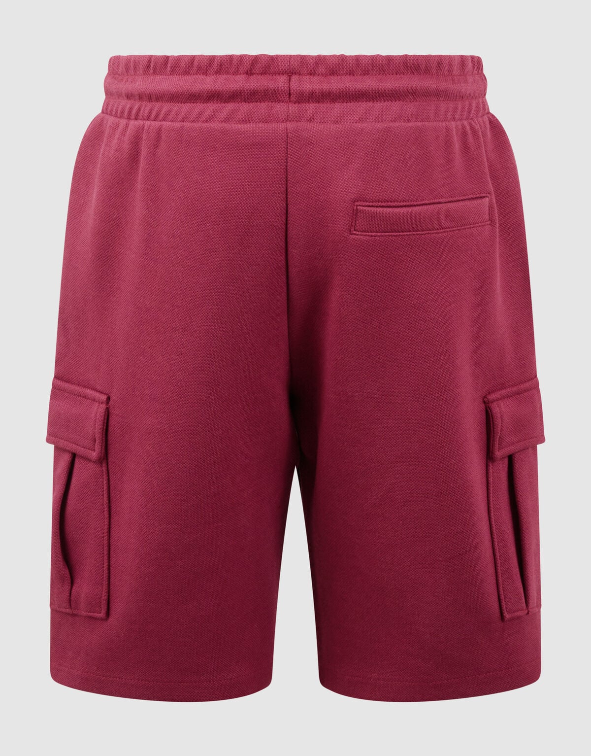 Cargo-Piqu&eacute;-Shorts Dunkelrot SHOEBY BOYS
