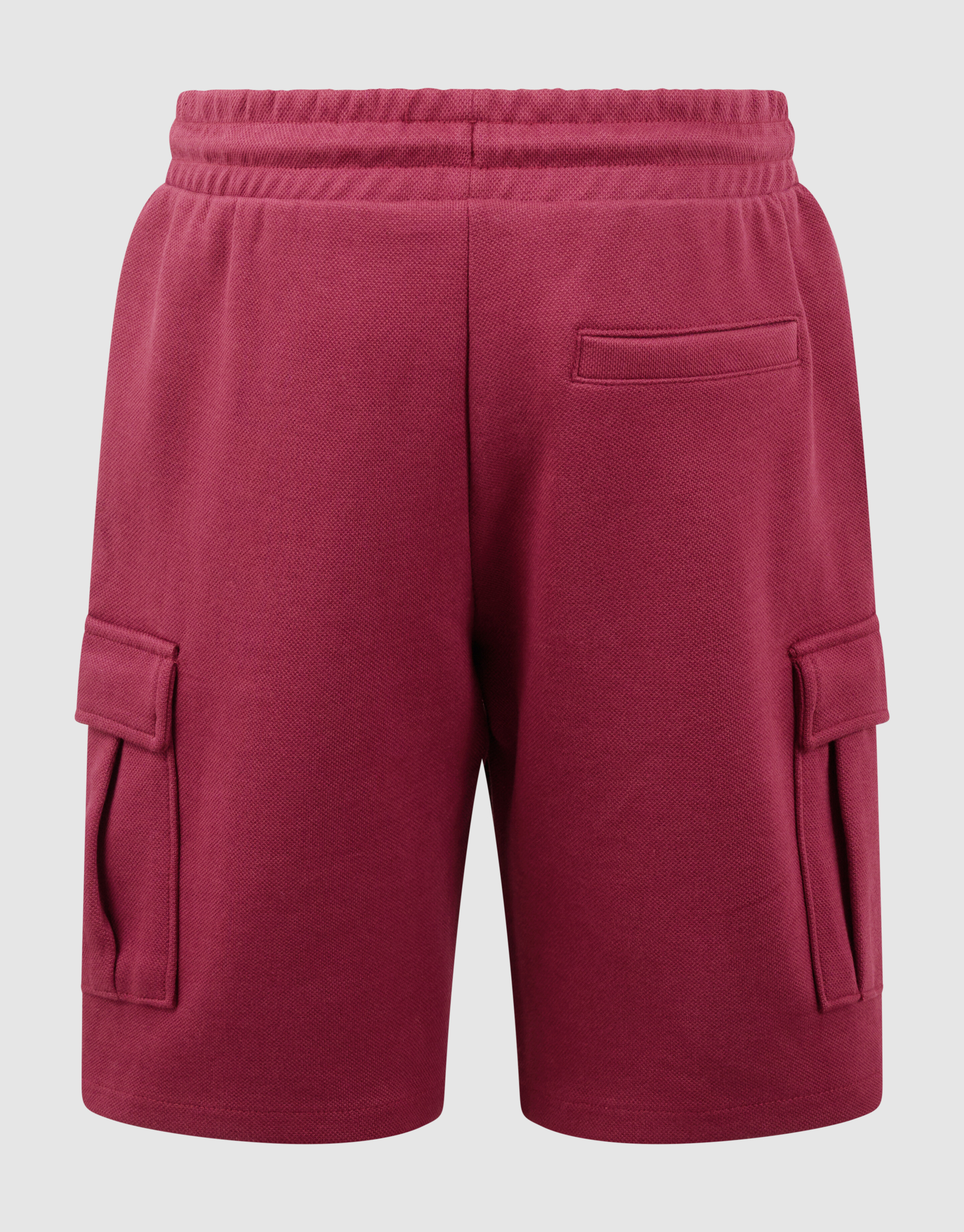 Cargo-Piqu&eacute;-Shorts Dunkelrot SHOEBY BOYS