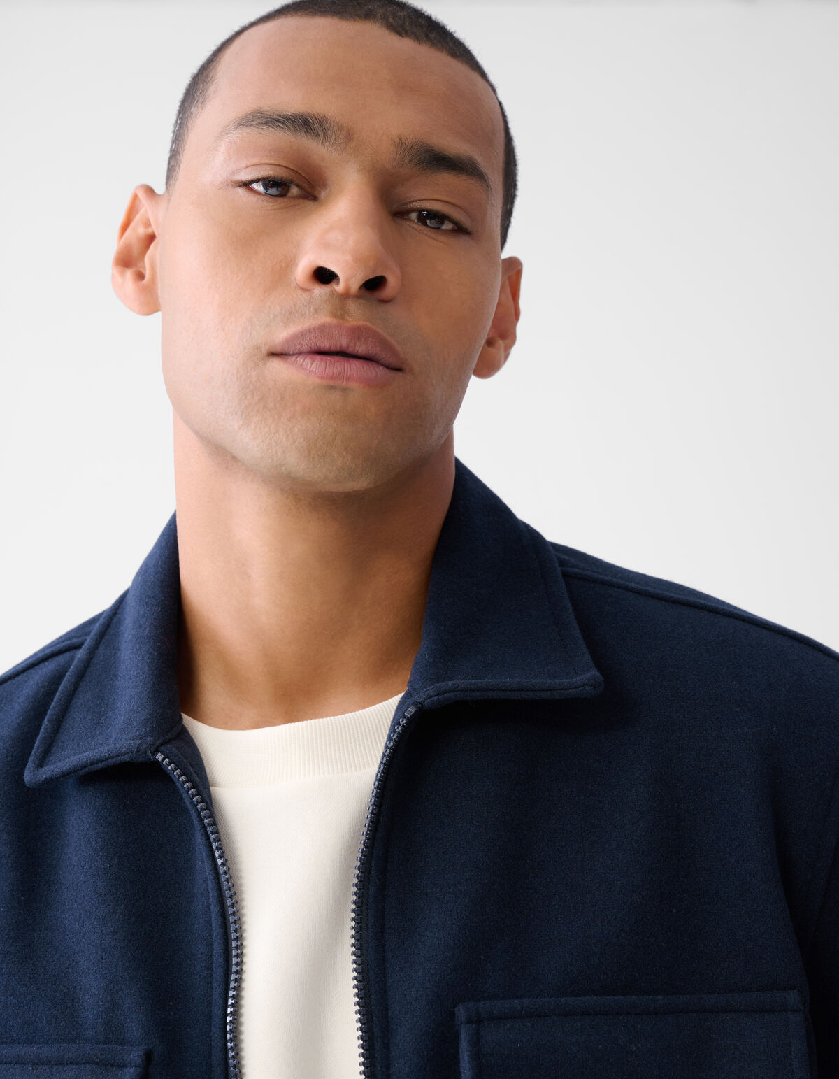 Zip-Overshirt Dunkelblau SHOEBY MEN