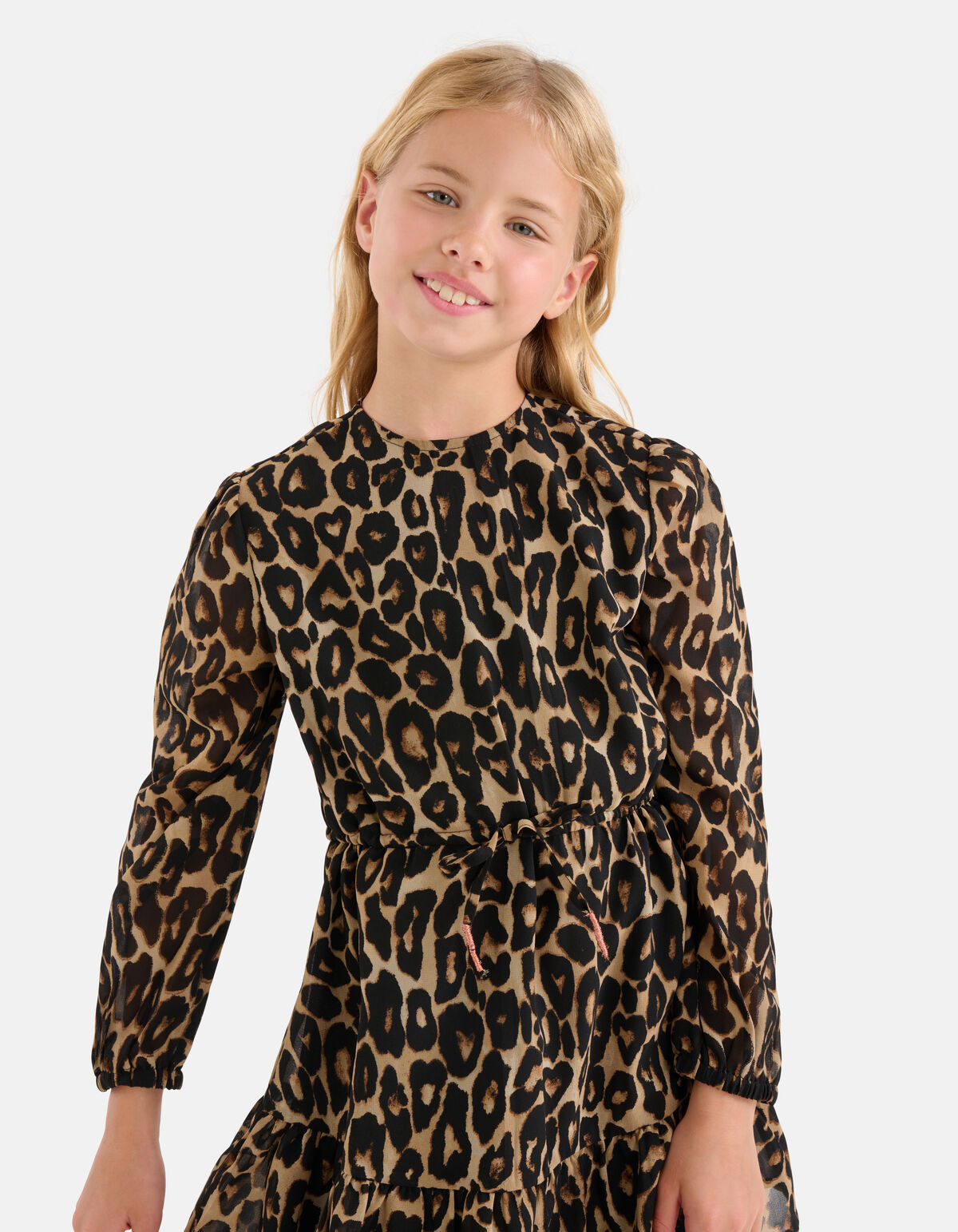 Leopard Print Kleid Braun SHOEBY GIRLS