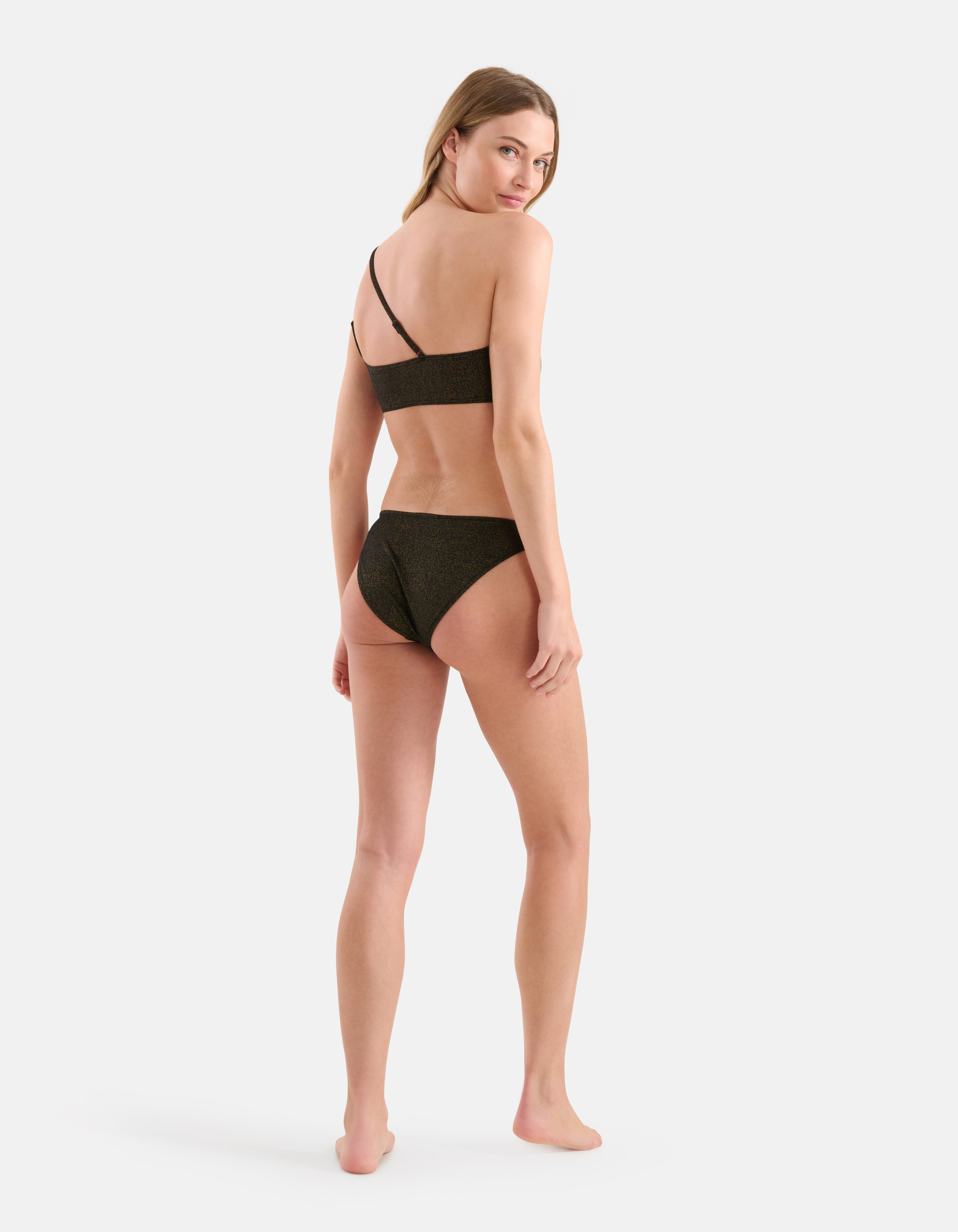 Glitzer-Bikiniunterteil Schwarz SHOEBY ACCESSOIRES