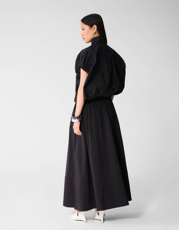 Oversized Balloon Fit Bluse Schwarz SHOEBY WOMEN