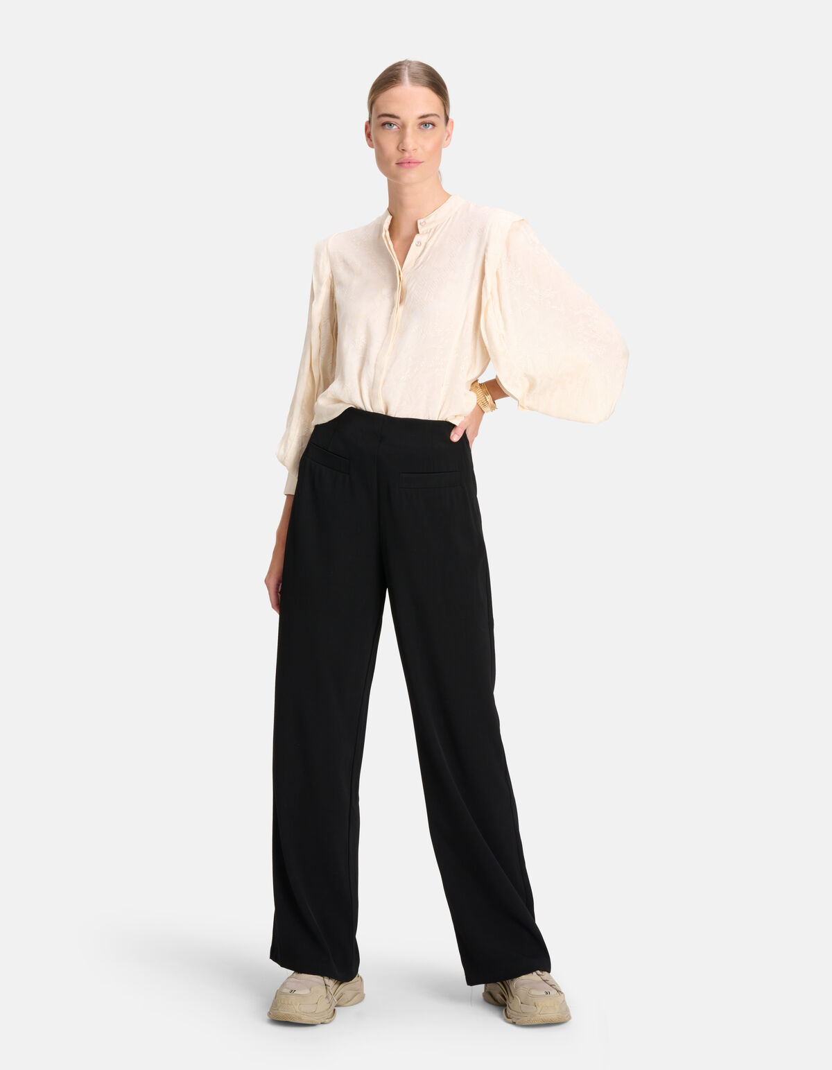 Jaqcuard Bluse Off White By Mieke SHOEBY WOMEN